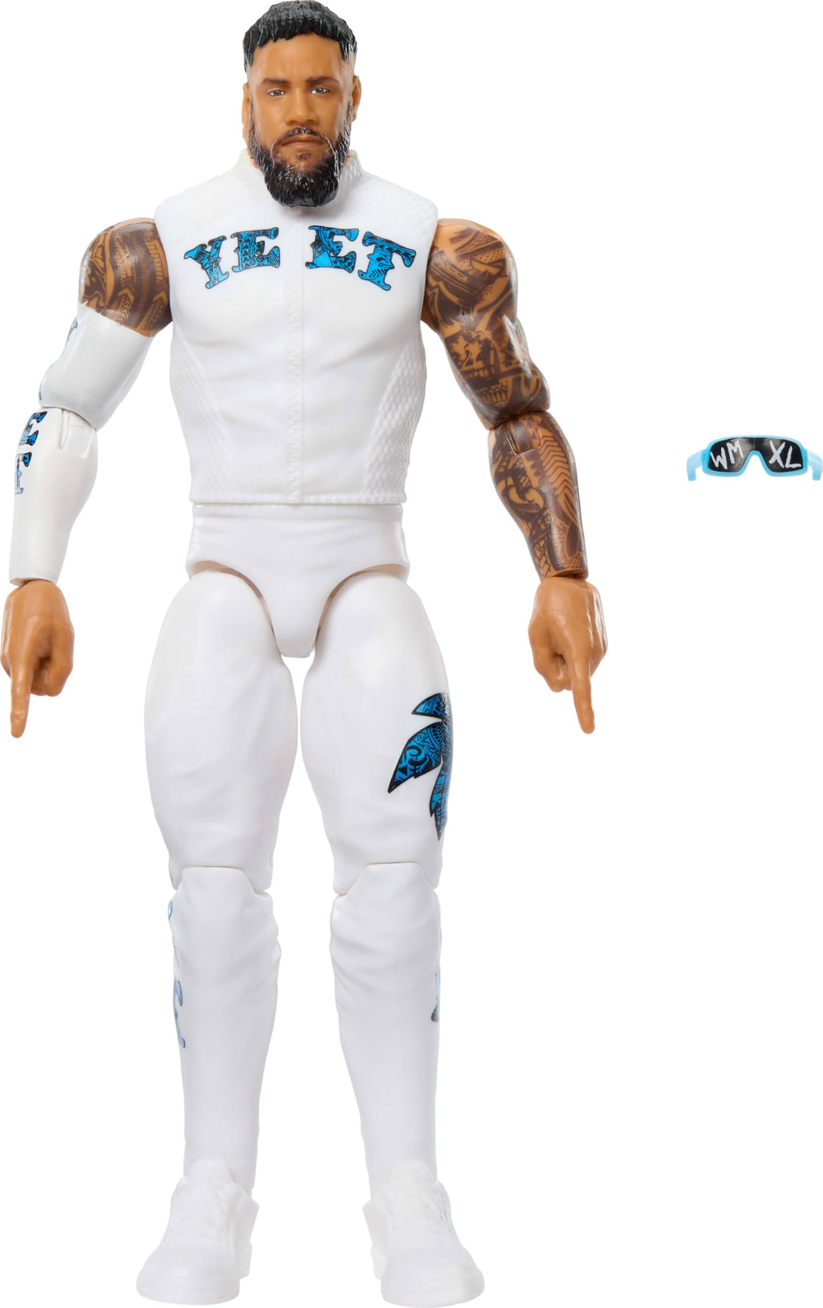 WWE Jey Uso Action Figure - Main Event Series #161 | 6-inch Scale | TrueFX Face 1