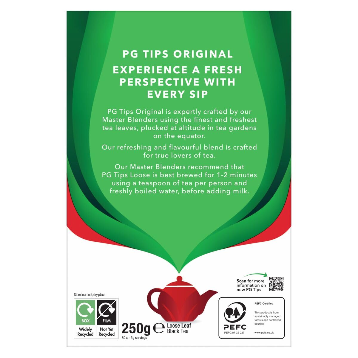 PG Tips Loose Black Tea 250g - Refreshing & Flavourful Blend