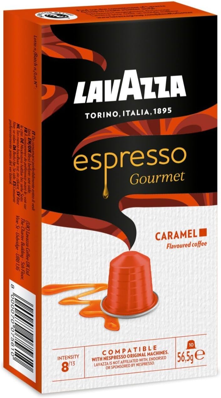 Lavazza Espresso Gourmet Caramel - Nespresso Compatible Aluminum Capsules