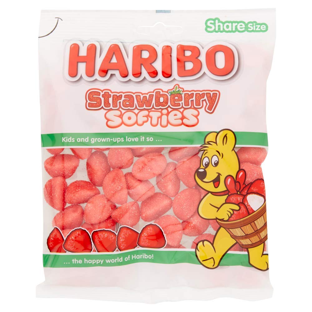 Haribo - Strawberry Softies Fruit Sweets 160g