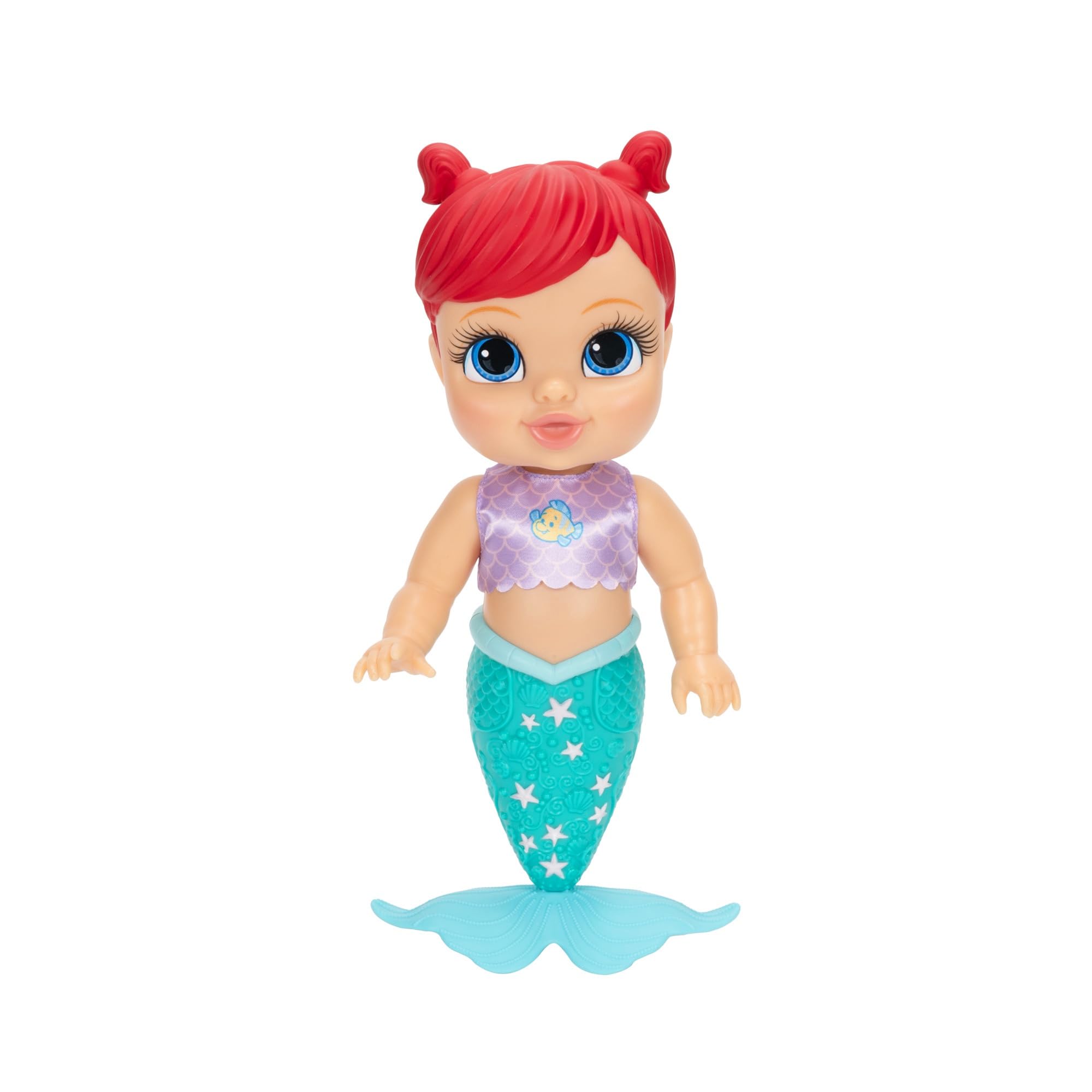 Disney Princess Bathtime Baby Ariel Playset - Color Change Mermaid Doll with Water Squirters 3