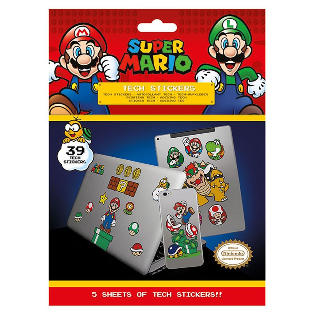 Super Mario - Mushroom Kingdom Tech Sticker Set 3