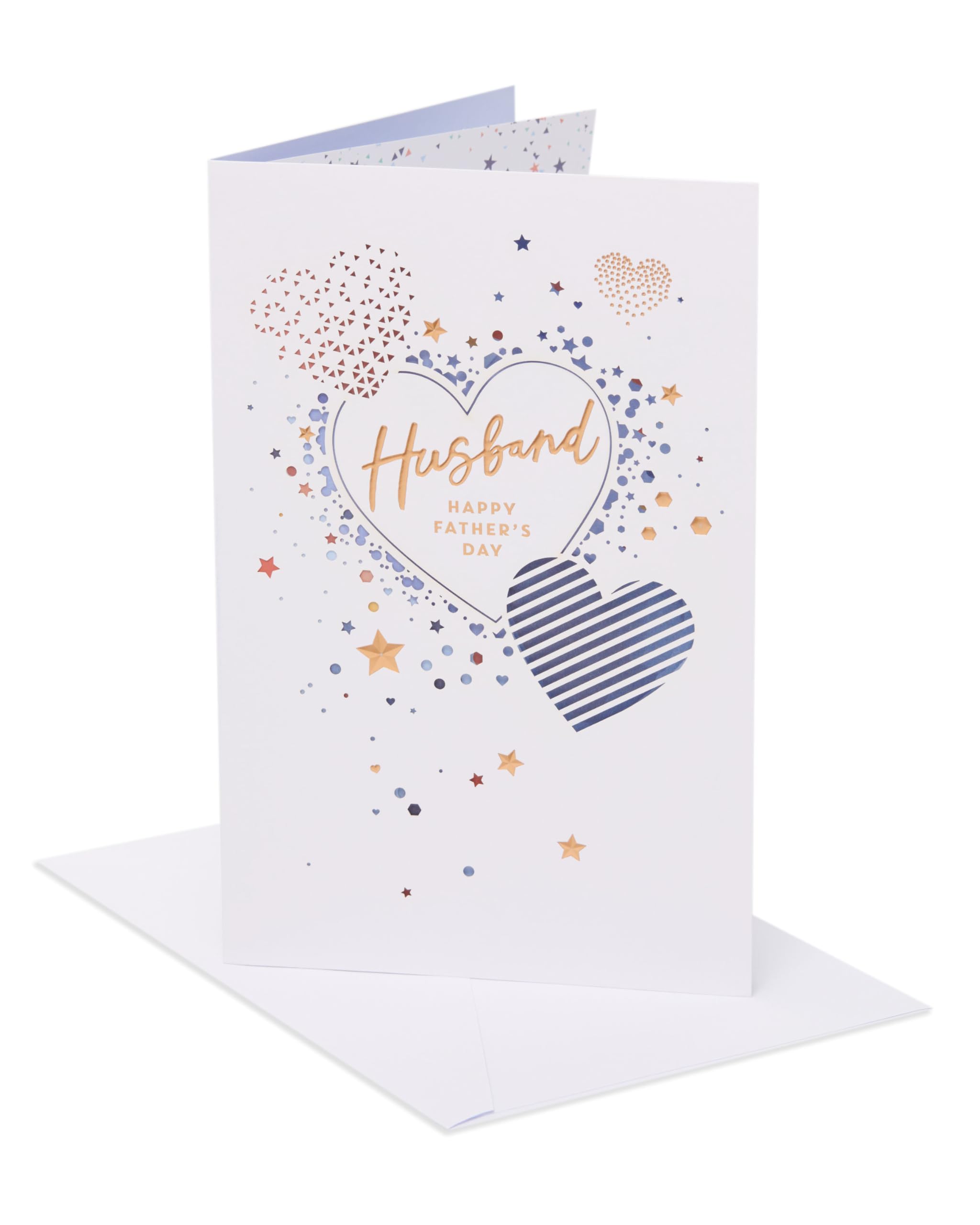 UK Greetings Father's Day Card for Husband | Embossed Copper Foil | 149mm x 229mm 1