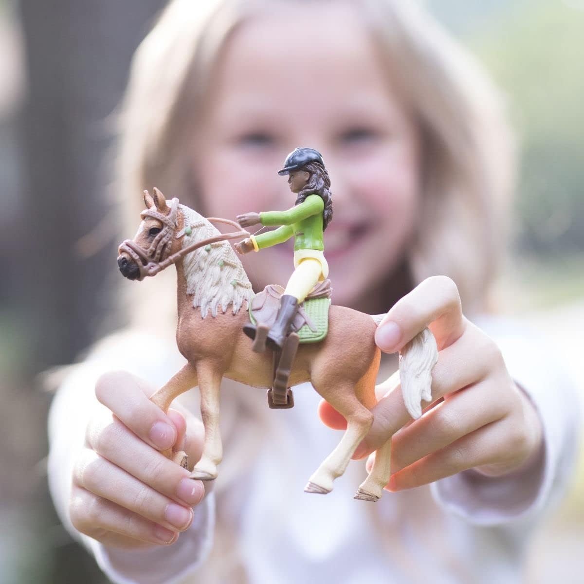 SCHLEICH Horse Club Sarah & Mystery Playset - Action Figure with Arabian Mare for Kids 3+ 3