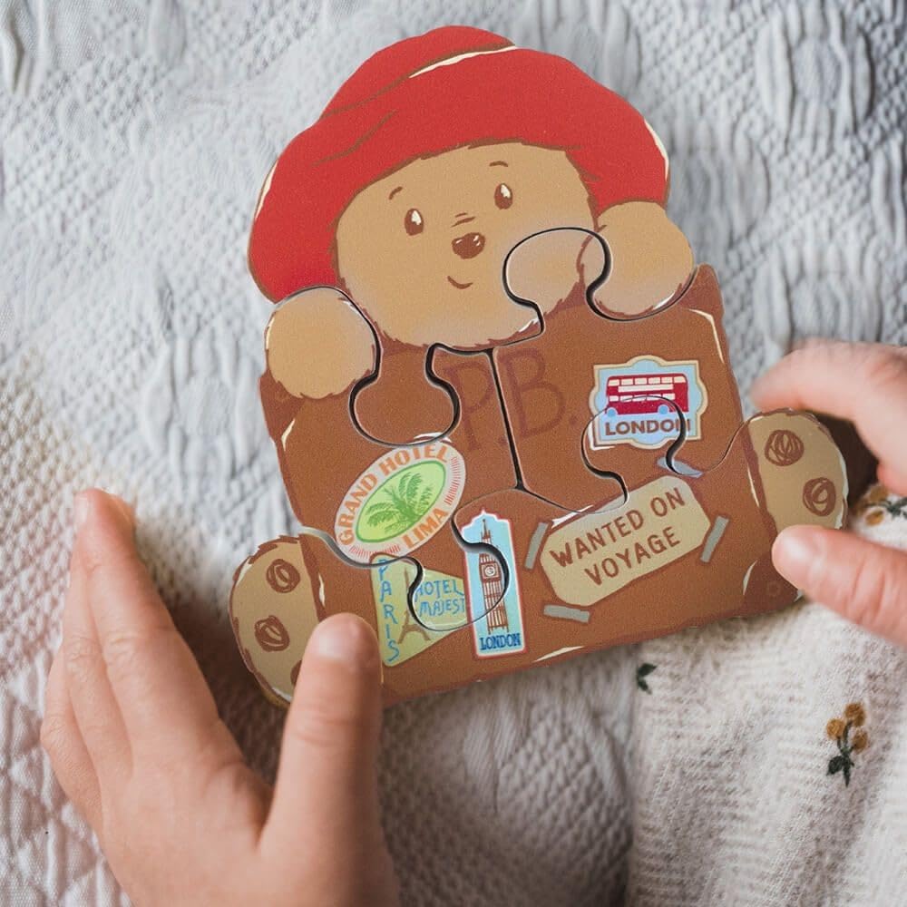 Paddington Bear Mini Wooden Puzzle - Chunky Jigsaw for Toddlers 12 Months+
