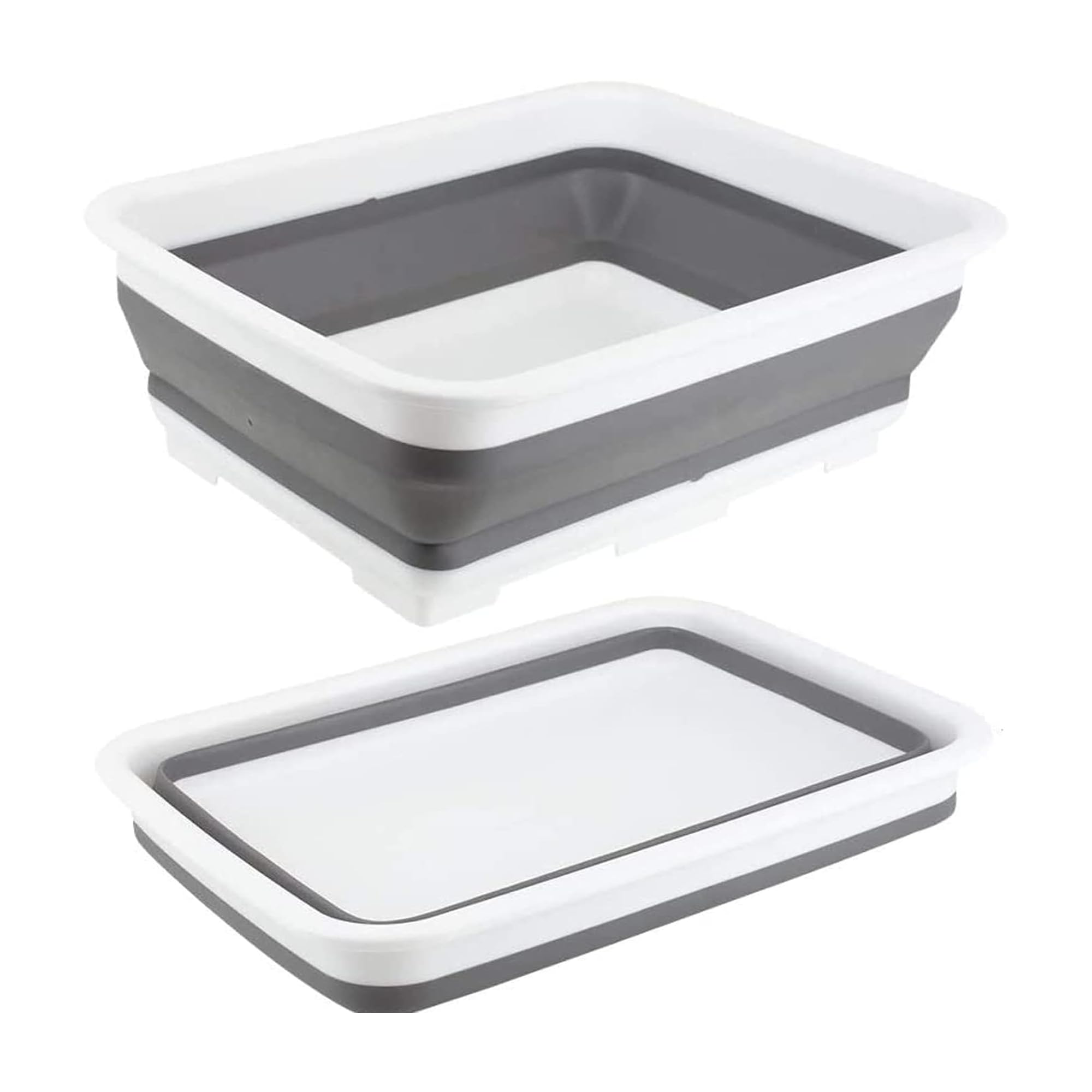 Zuvo - Collapsible Washing Up Bowl 10L Laundry Basket for Sink