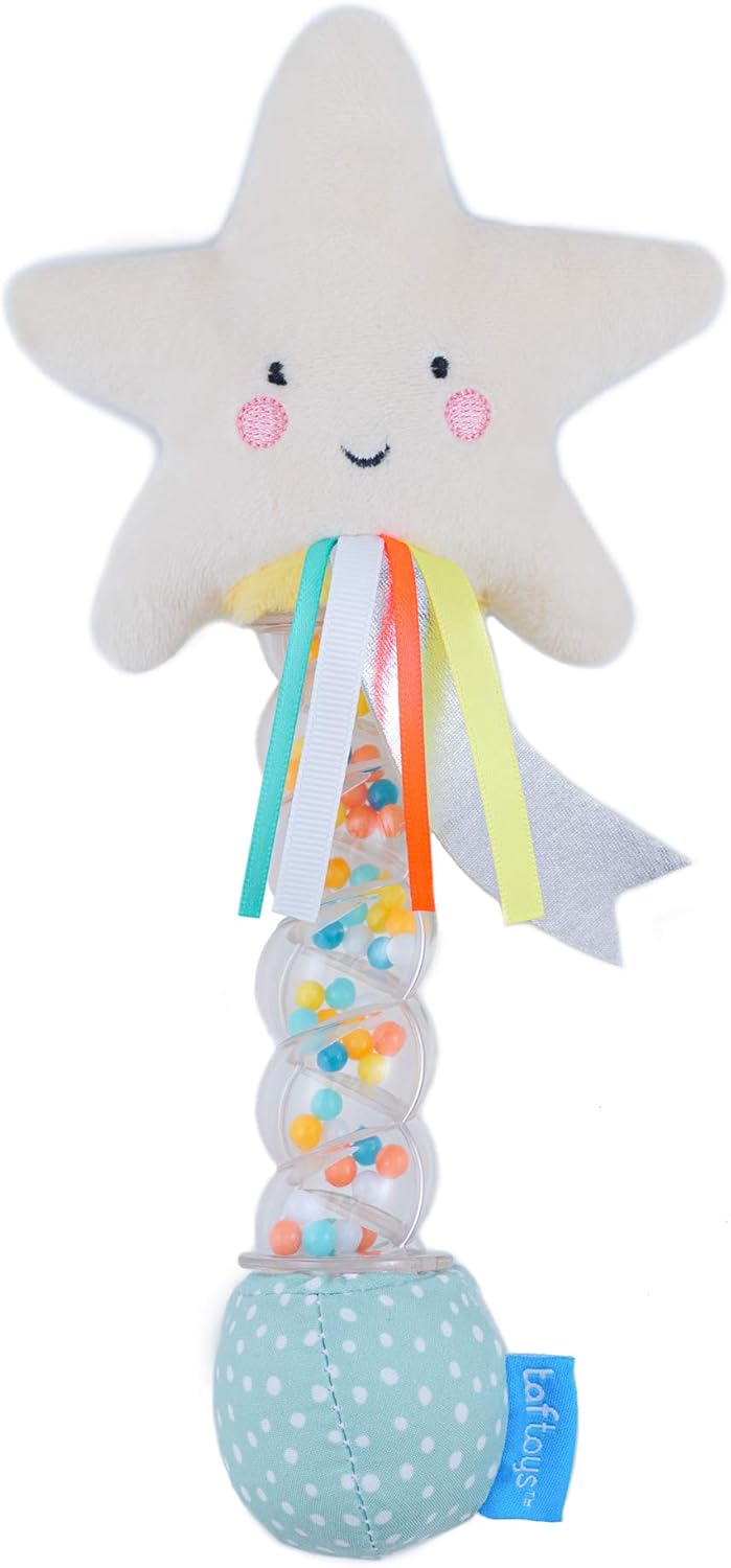 Taf Toys Star Rainstick Rattle - Sensory Baby Toy for Newborns & Toddlers
