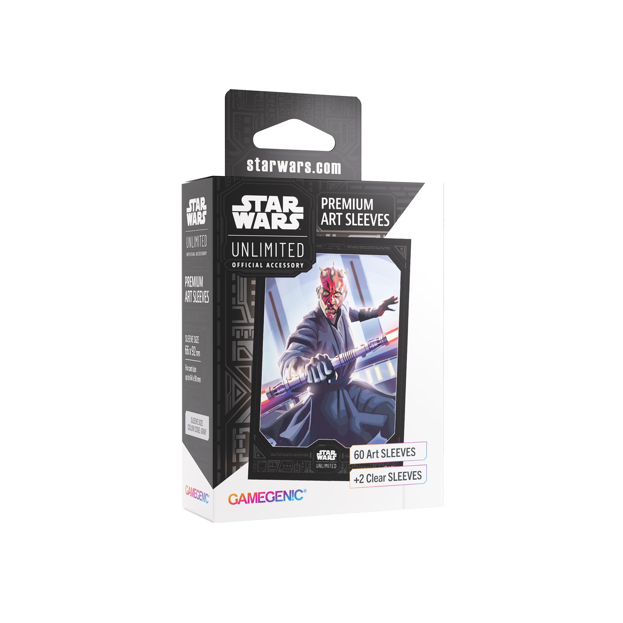 Gamegenic Star Wars: Unlimited Premium Art Sleeves Set 5 - Darth Maul | 62 Sleeves Total 1