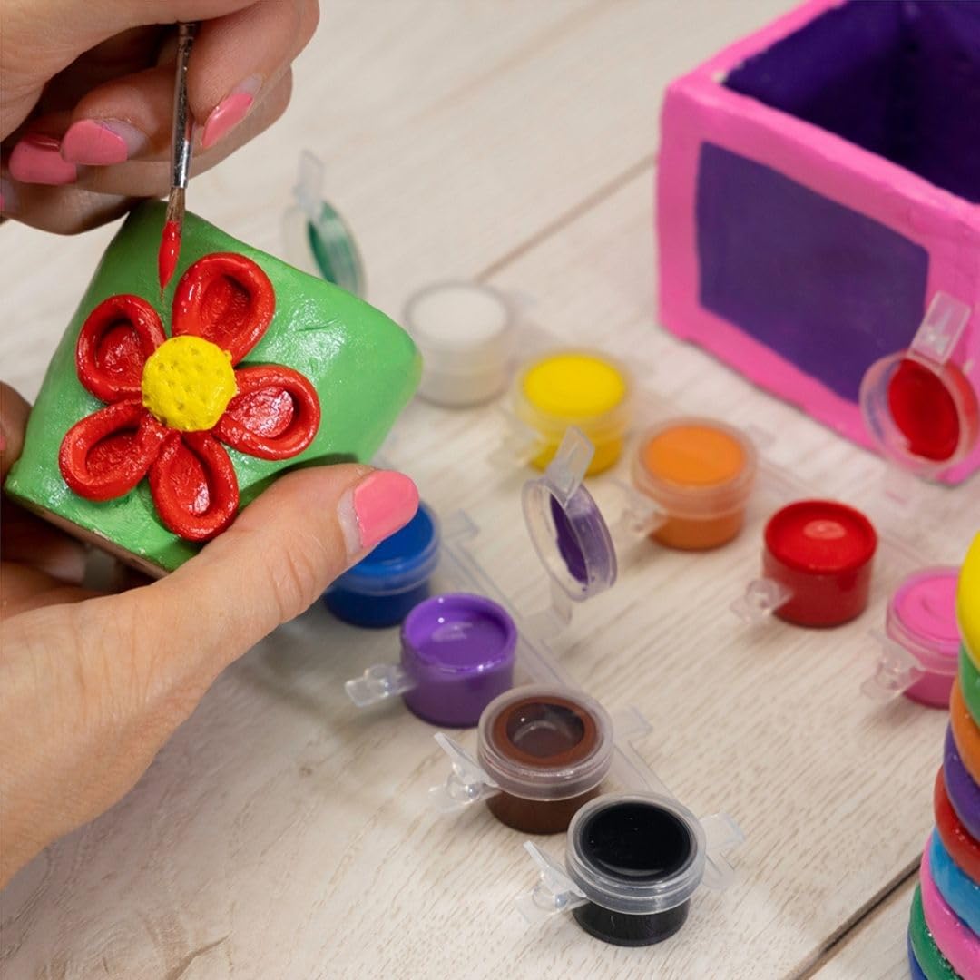 Galt First Pottery - Air Dry Clay Painting & Pottery Set for Kids Ages 6+ | Includes Ceramic Paints & Tools 5