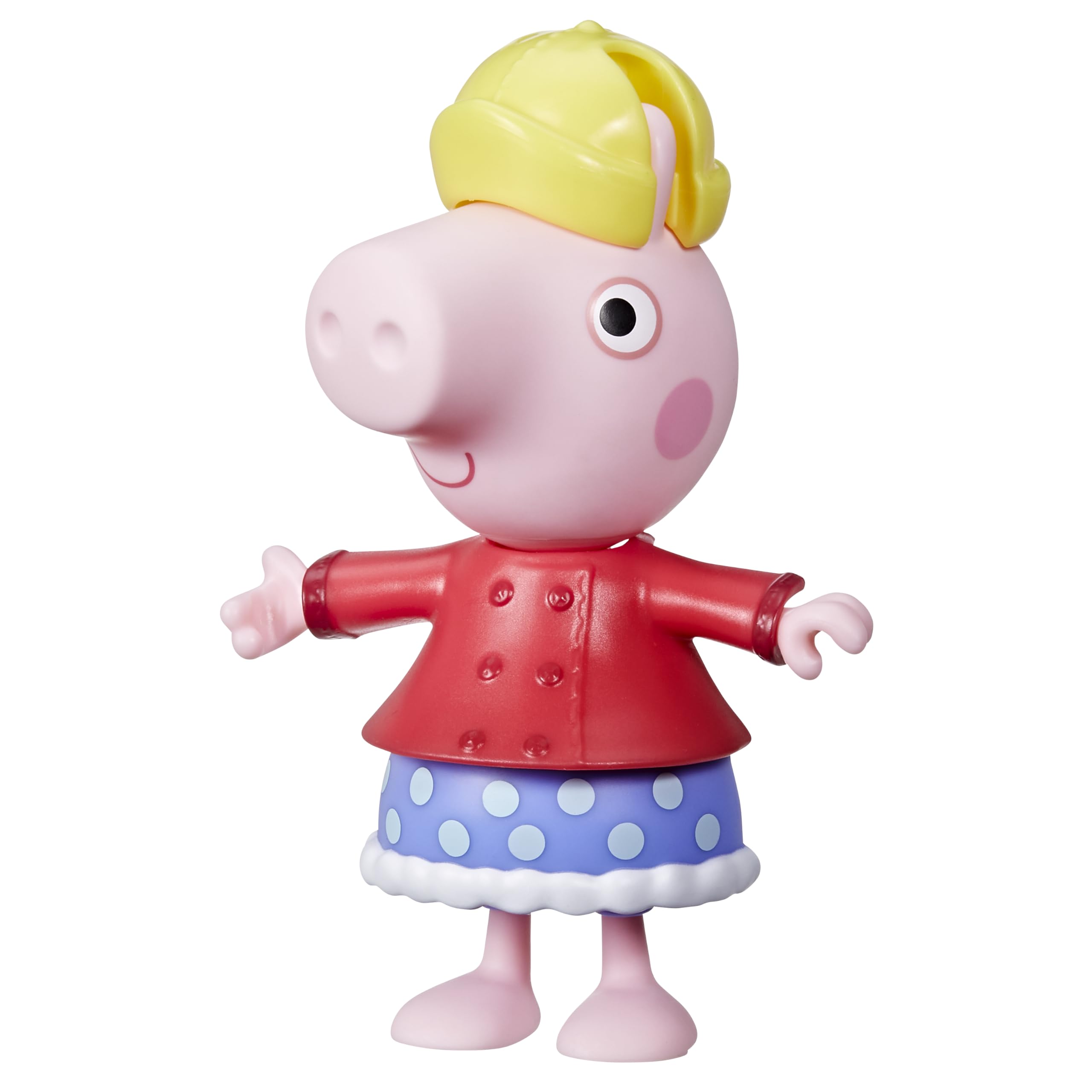 Peppa Pig Dress-Up Figure - 15 cm Doll with 6 Rain & Snow Accessories | Ages 3+ 4