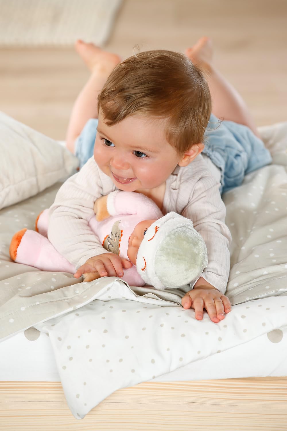 BABY born for Babies Soft Doll Sleepy Rose 30cm with Integrated Rattle | Washable 8