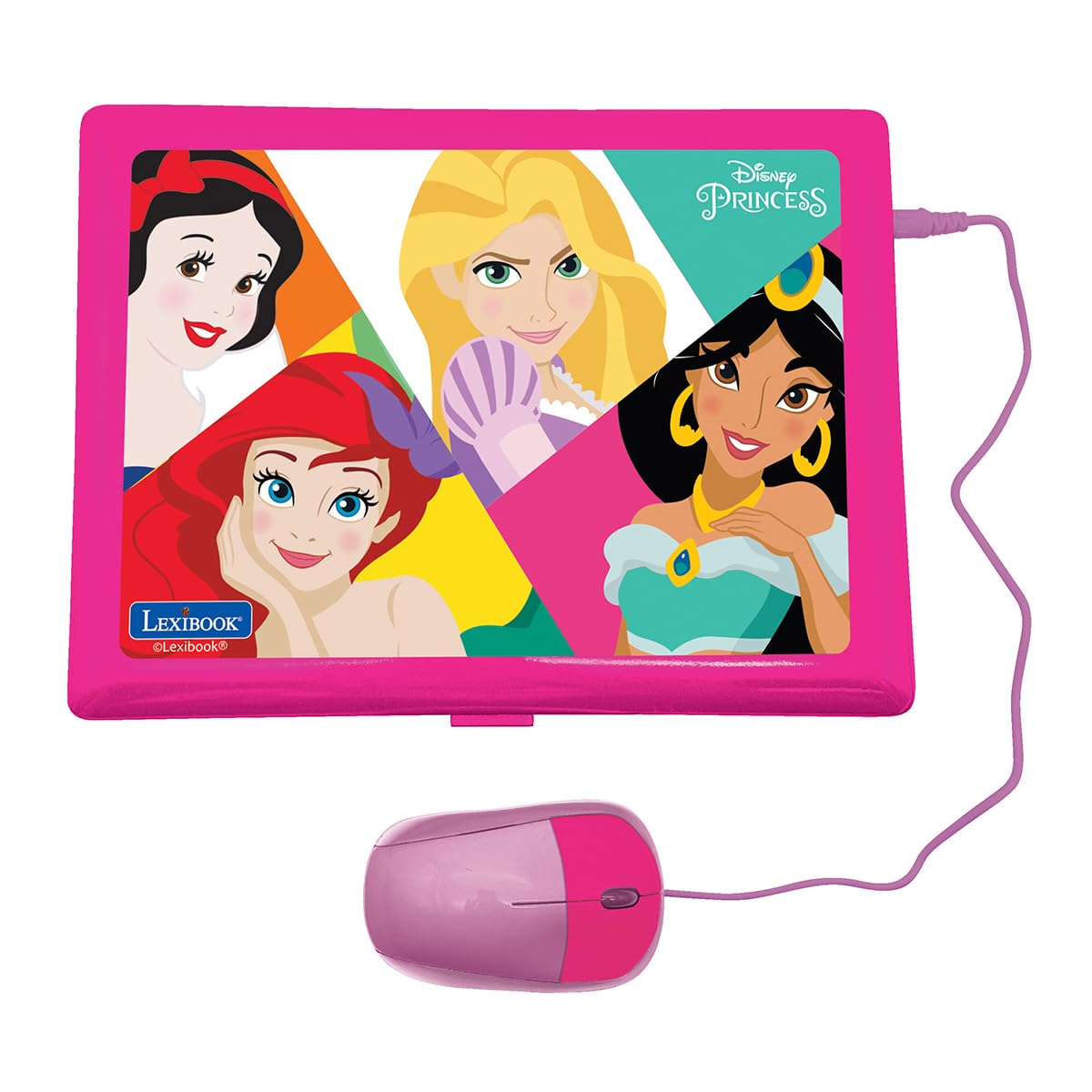 Lexibook Disney Princess Educational Bilingual Laptop - 124 Activities for Learning French & English 4
