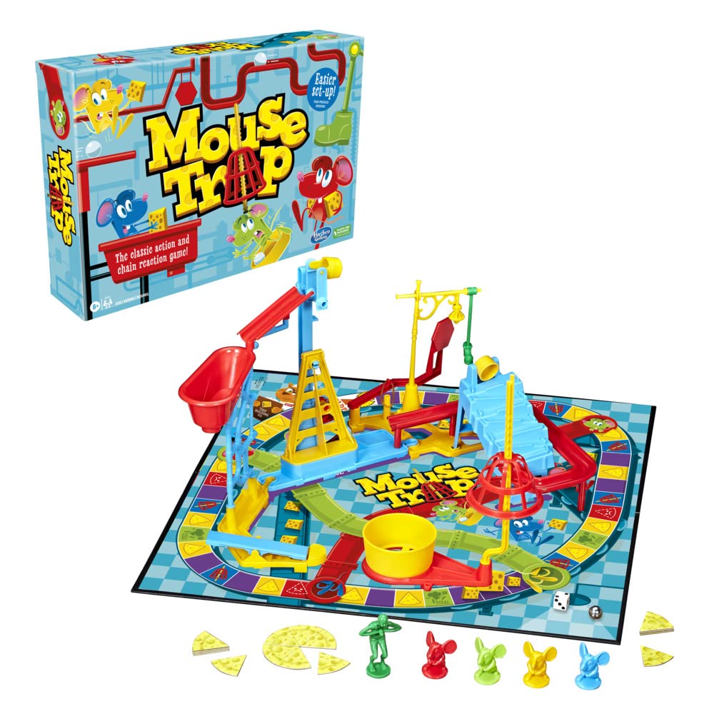 Hasbro Gaming Mouse Trap Board Game for Kids Ages 6 and Up