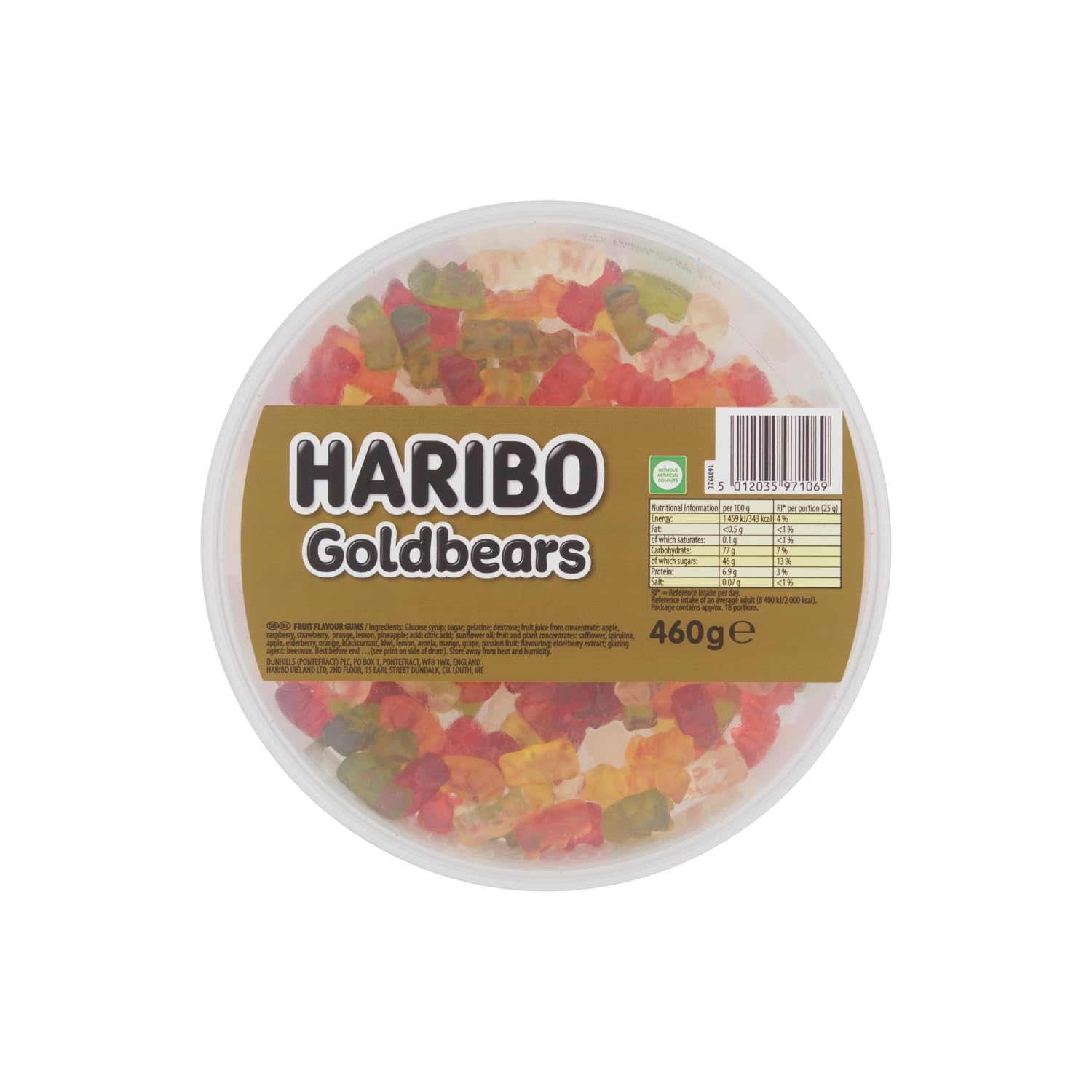 HARIBO Goldbears Fruit Gummy Sweets - 460g Tub (200 Pieces) 6