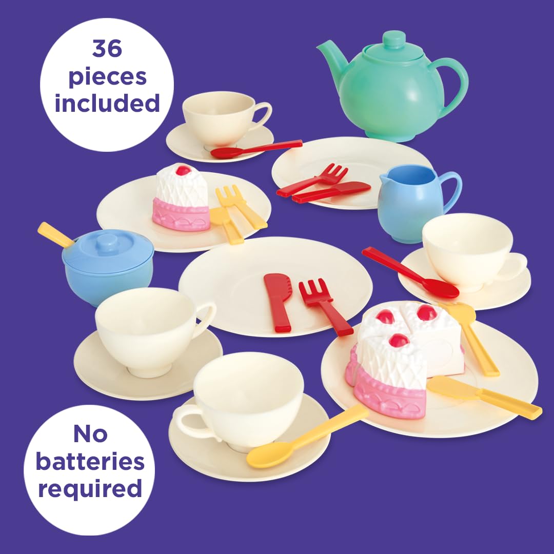 Casdon 33-Piece Tea Set - Pretend Play Toy for Ages 3+