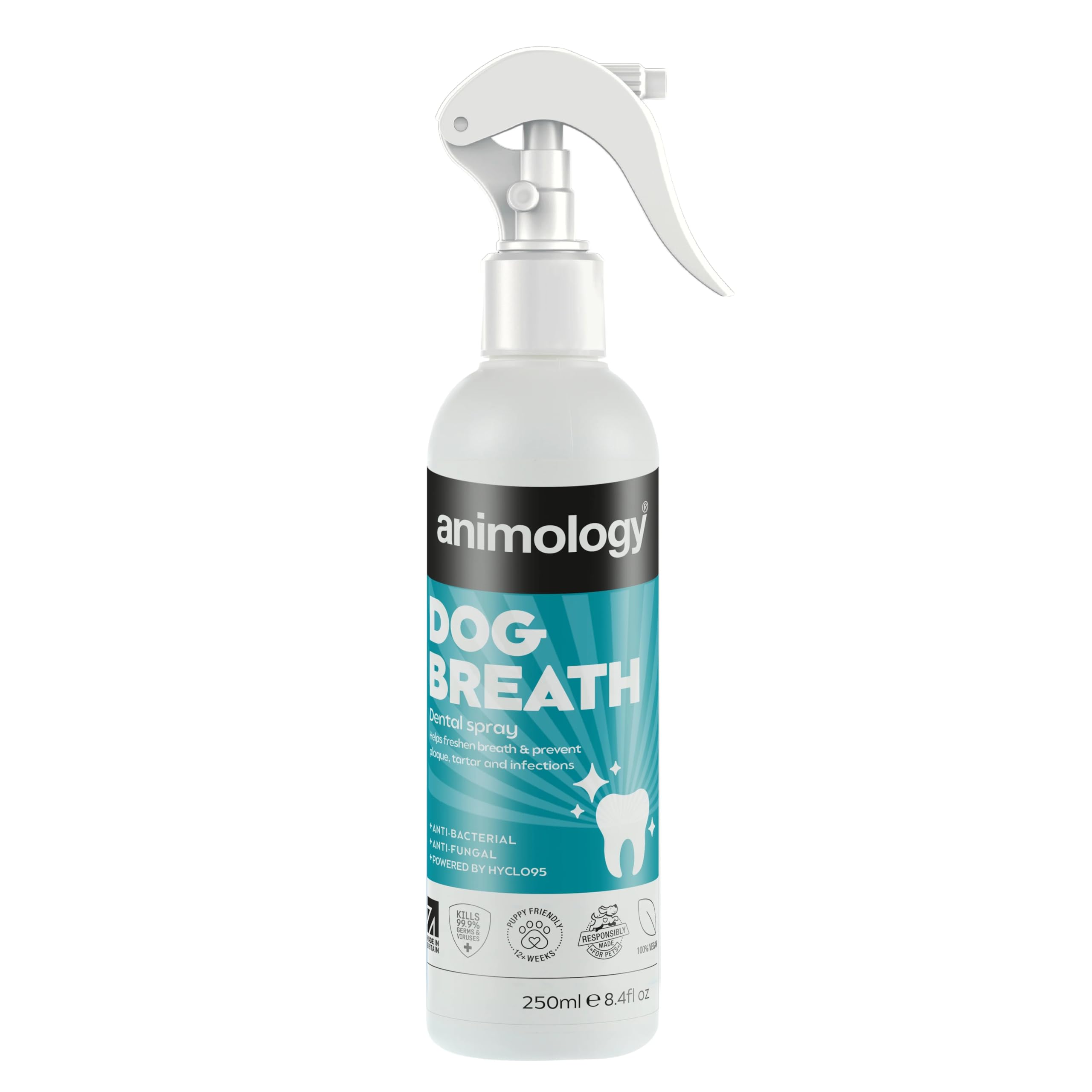 Animology Dog Breath Dental Spray for Plaque & Tartar Control | 250 ml | No Brushing Needed 1