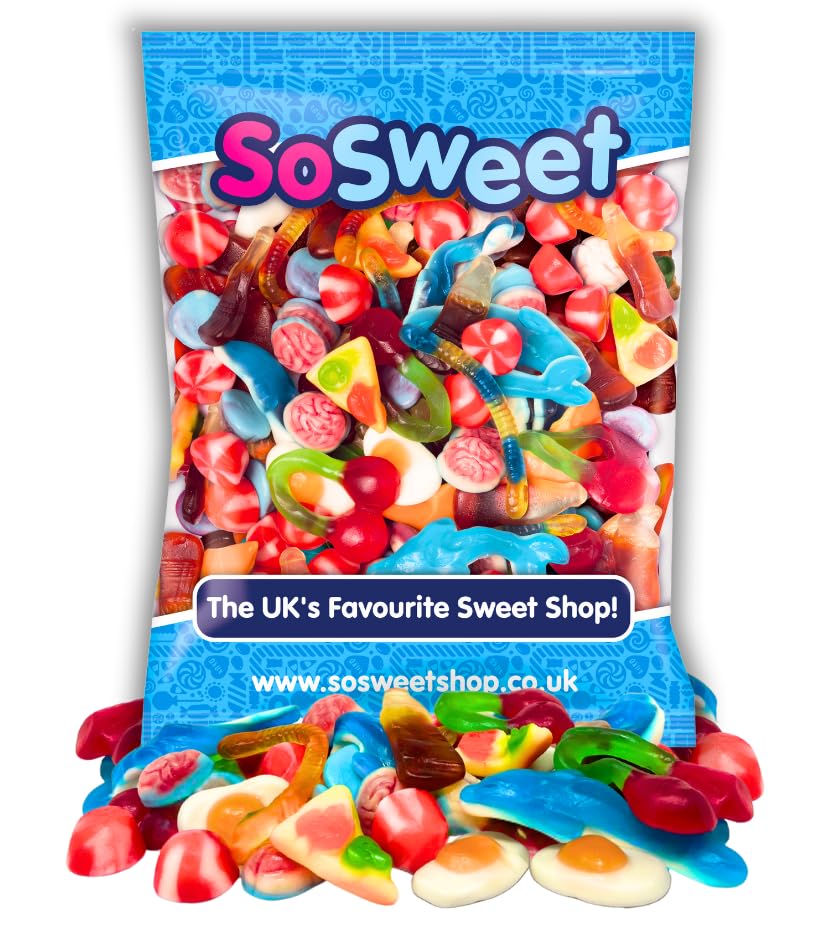SoSweet Jelly Sweet Mix - 1kg Bulk Bag of Classic Chewy Sweets | Vidal Quality