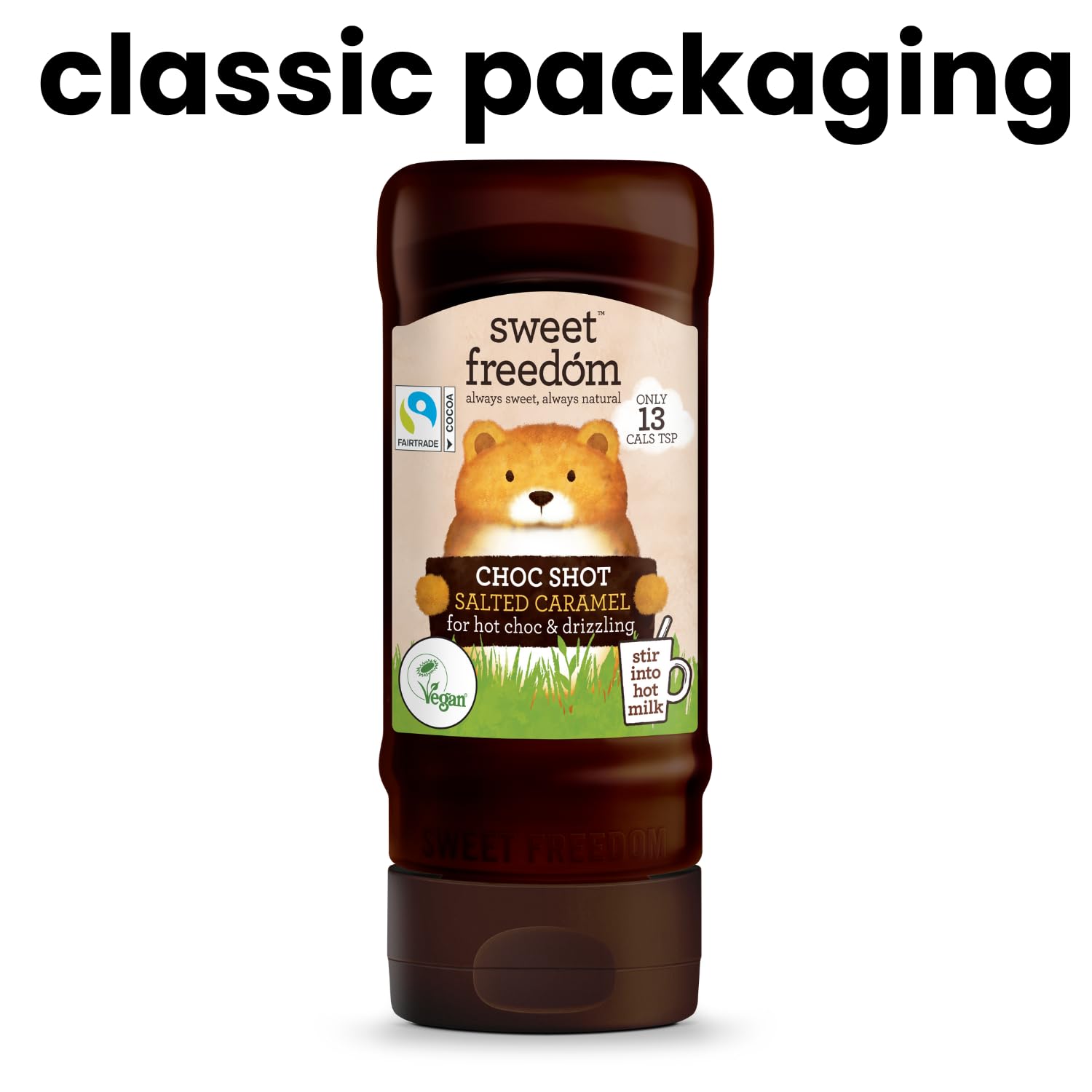 Sweet Freedom - CHOC SHOT Salted Caramel Chocolate Syrup for Hot Chocolate & Drizzling 4