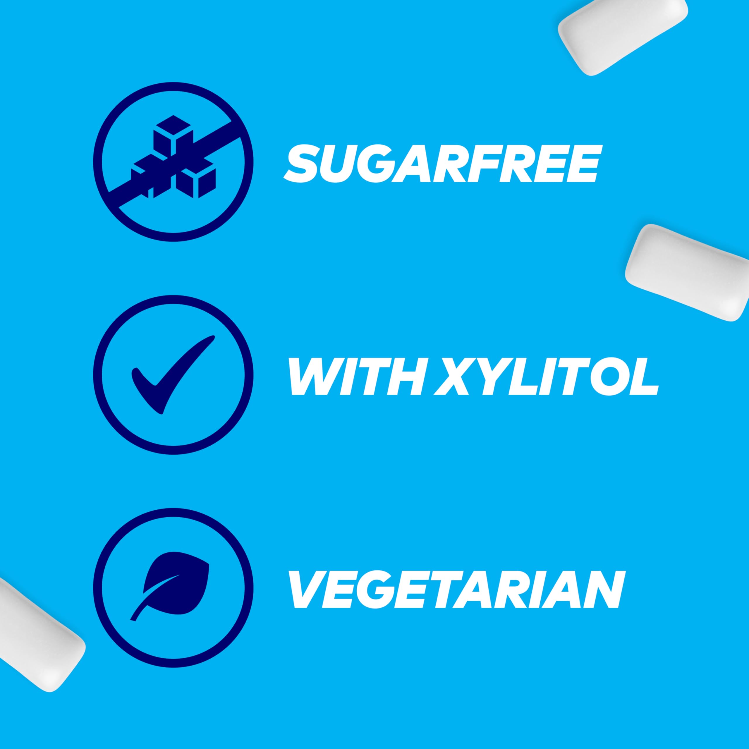 Extra Peppermint Sugar Free Chewing Gum Bottle - 46 Pieces | Xylitol Formula 5