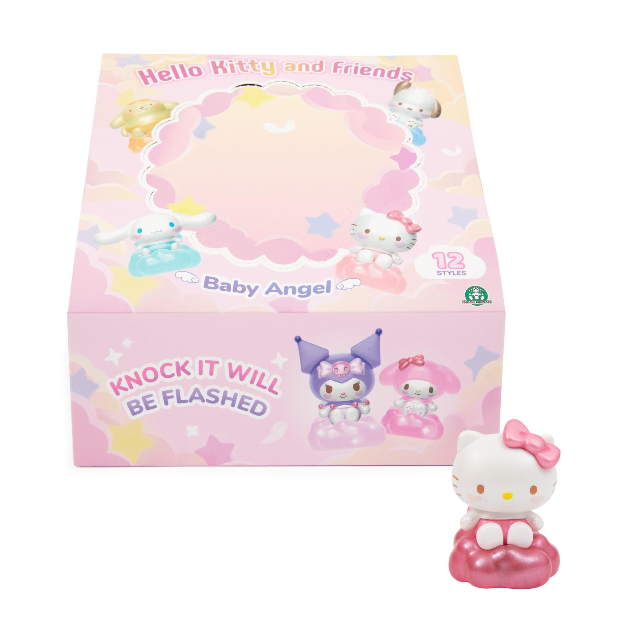 Hello Kitty Baby Angel Series - 1 Random Mini Figure Blind Bag (4cm, Light-Up or Matt Style)