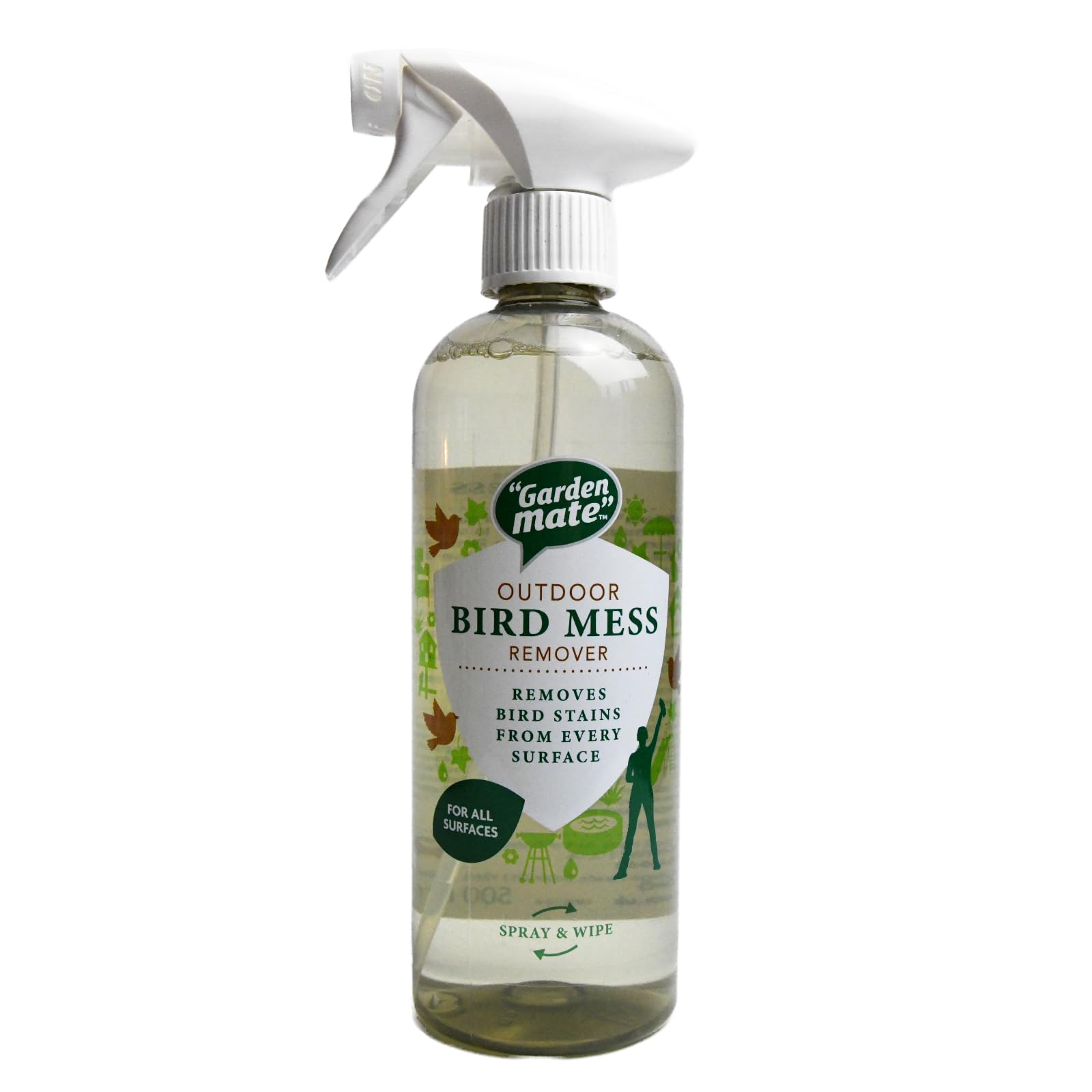 Garden Mate Bird Mess Remover Spray - Powerful Foaming Action | 500ml | No Scent