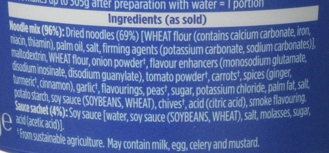 Pot Noodle Chinese Chow Mein Vegetarian Instant Noodles 12 x 90 g 5