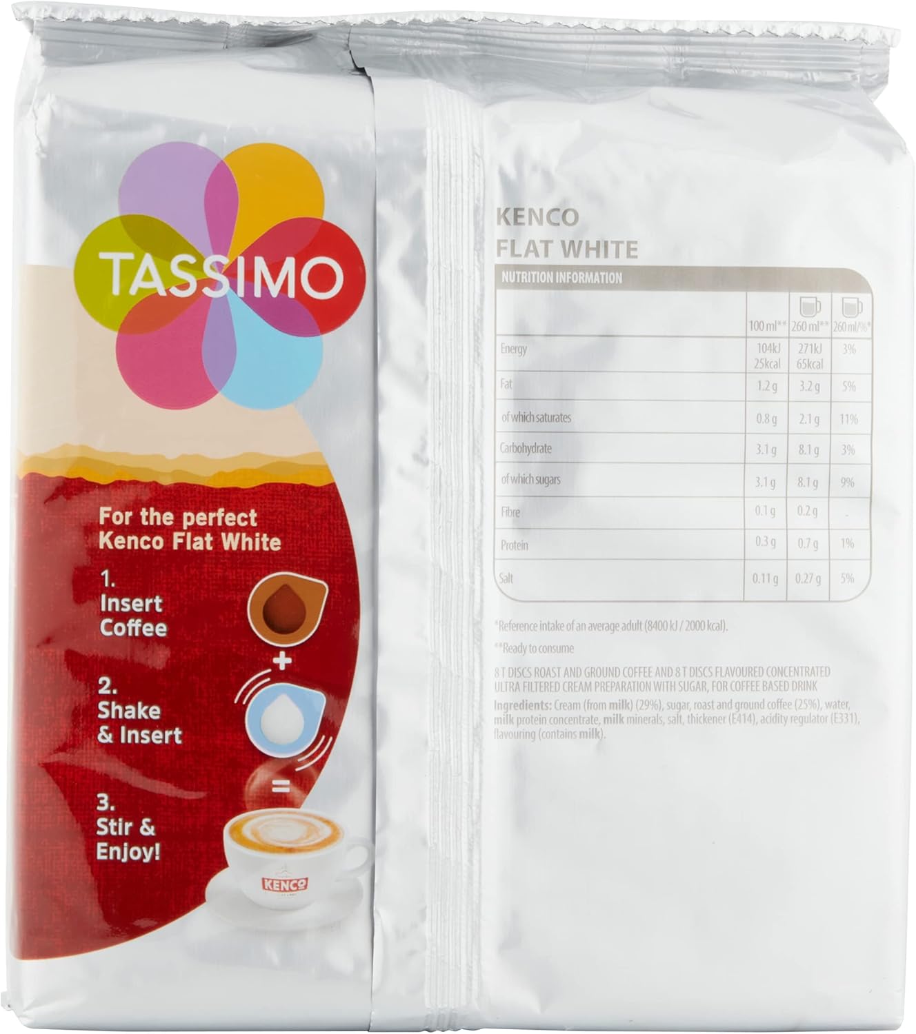 Tassimo Kenco Flat White Coffee Pods x8 (Pack of 5) - 40 Total Drinks 3