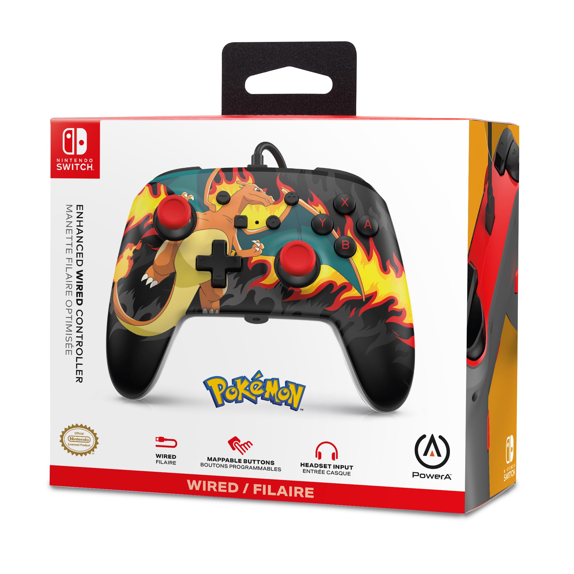 Charizard Firestorm - Enhanced Wired Controller for Nintendo Switch 5