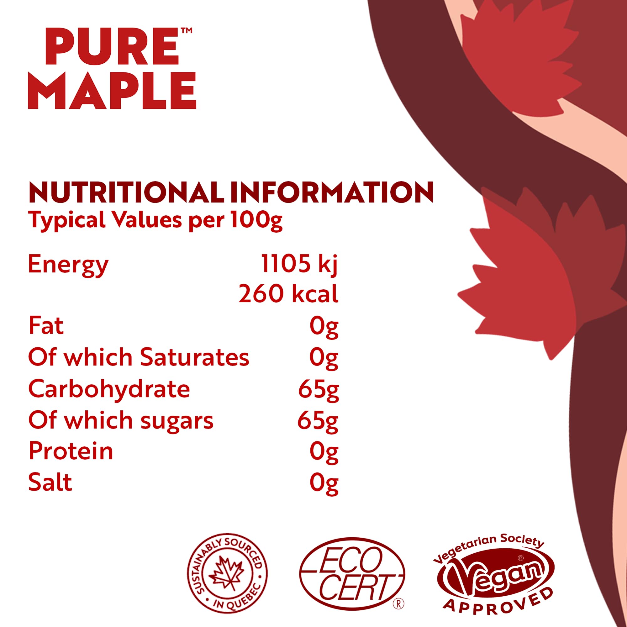 Pure Maple - Dark Robust Grade 100% Pure Maple Syrup - 1 Litre Jug 10