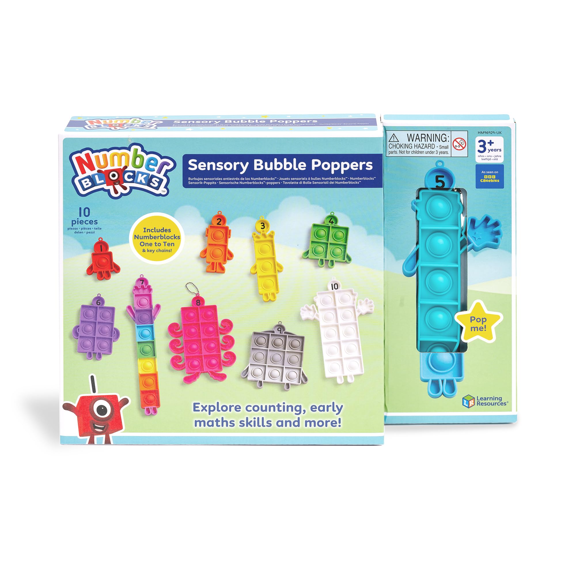 Learning Resources Numberblocks Sensory Bubble Poppers - Educational Fidget Toy for Kids 3+ 3