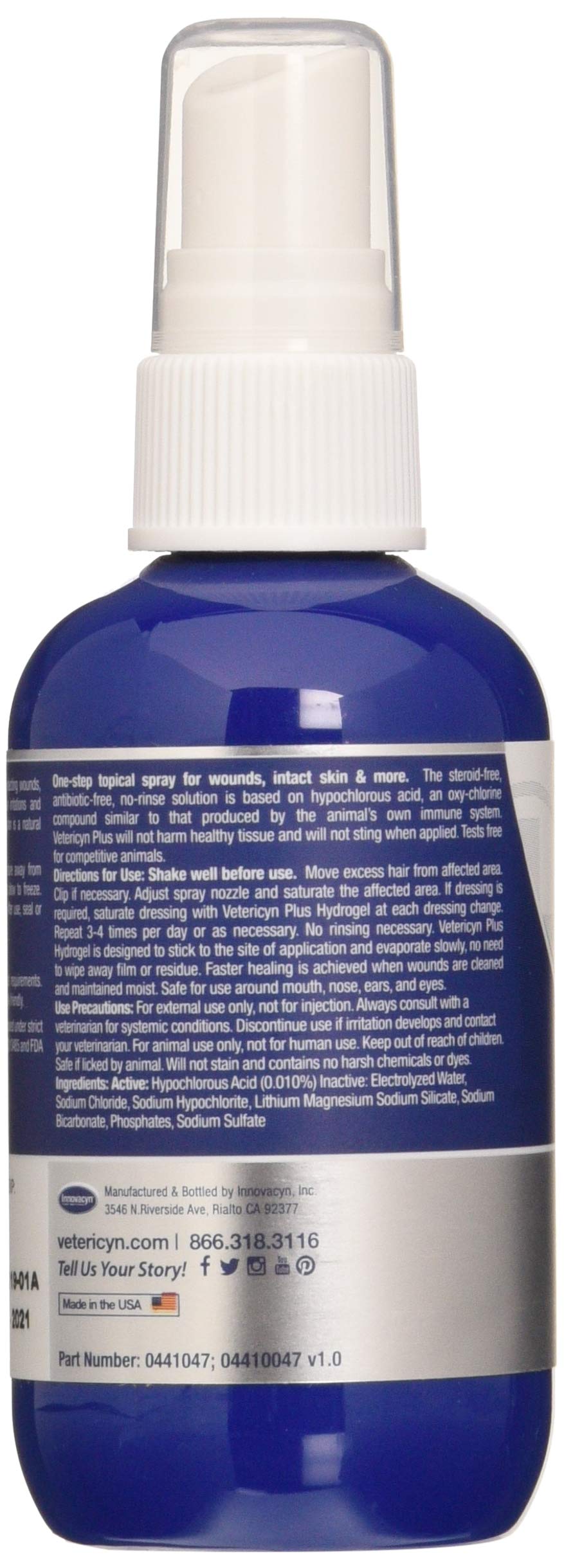 Vetericyn Wound and Skincare Hydrogel Spray - 89ml for Cats, Dogs, Horses | Antibacterial 2
