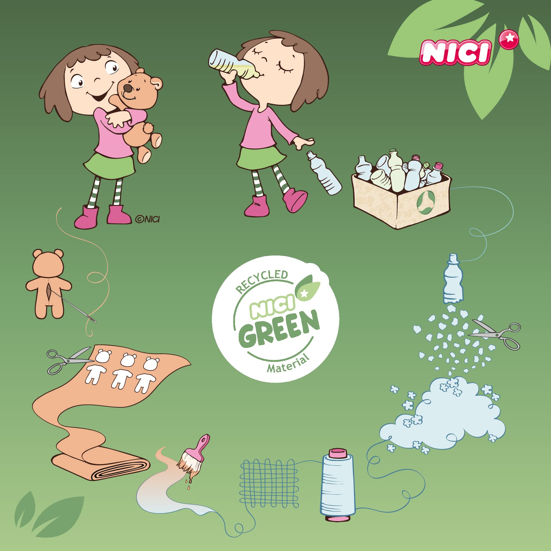 NICI Mala Magic Cuddly Fawn 17cm - Sustainable Plush Toy from Magical Forest Collection 3