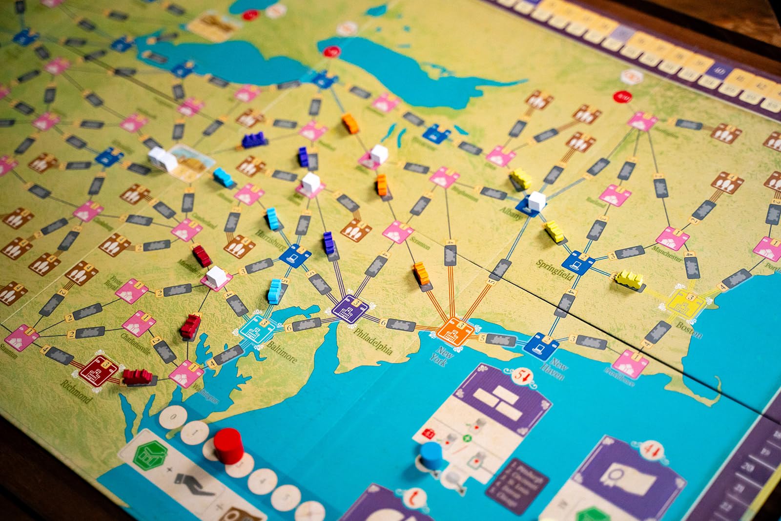 Capstone Games Age of Rail: Allegheny & La Pampa Double-Sided Expansion Map