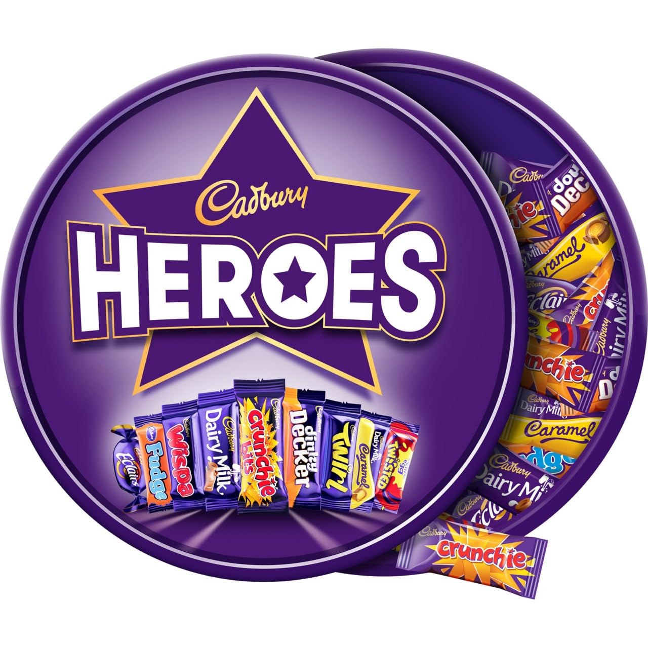 Cadbury Heroes Chocolate Tub (550g) - Assorted Miniature Chocolate Bars
