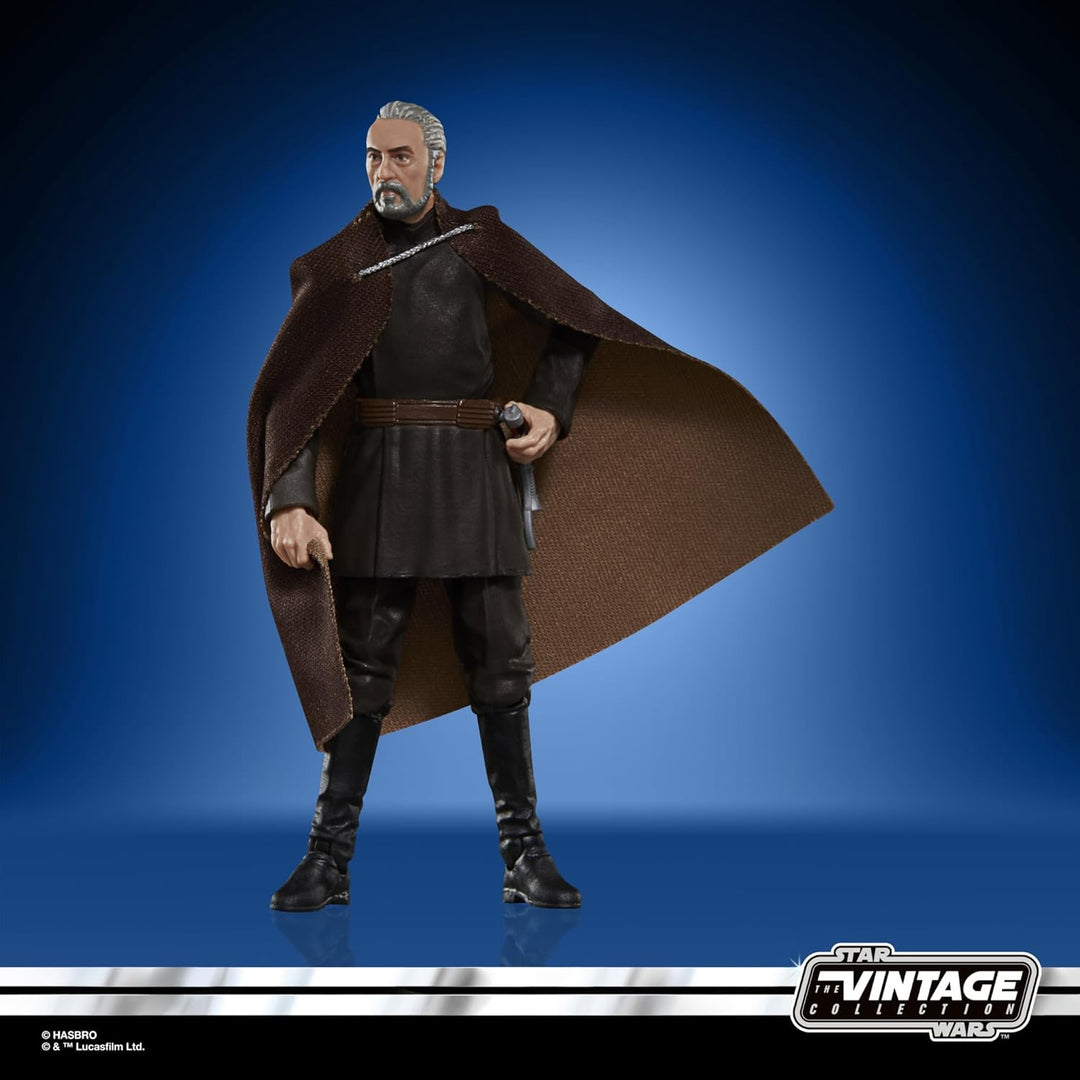 Star Wars The Vintage Collection Count Dooku Action Figure - Attack of the Clones 3.75-Inch Collectible for Ages 4+