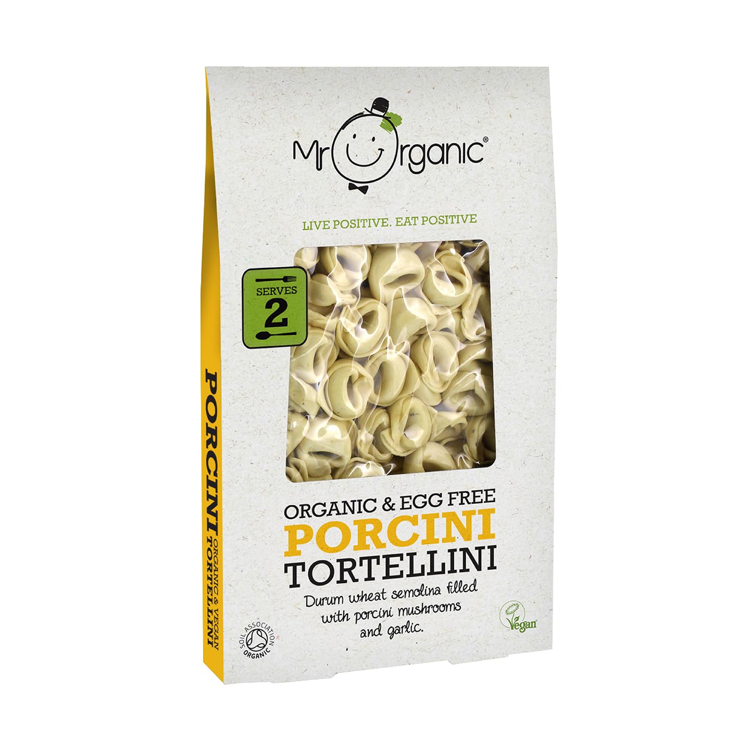 Mr Organic - Porcini Mushroom Tortellini 250g - Organic, Non-GMO, Egg-Free