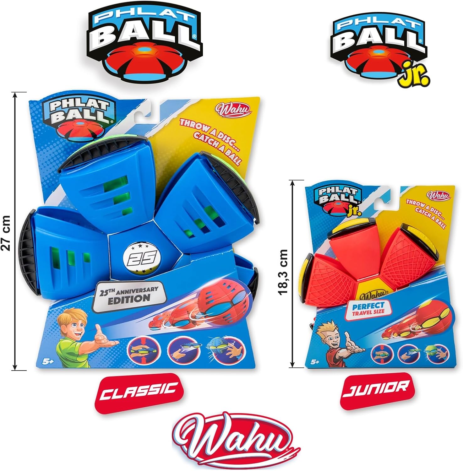 Wahu Phlat Ball Junior - Transforming Disc to Ball Toy for Kids 5+ 3