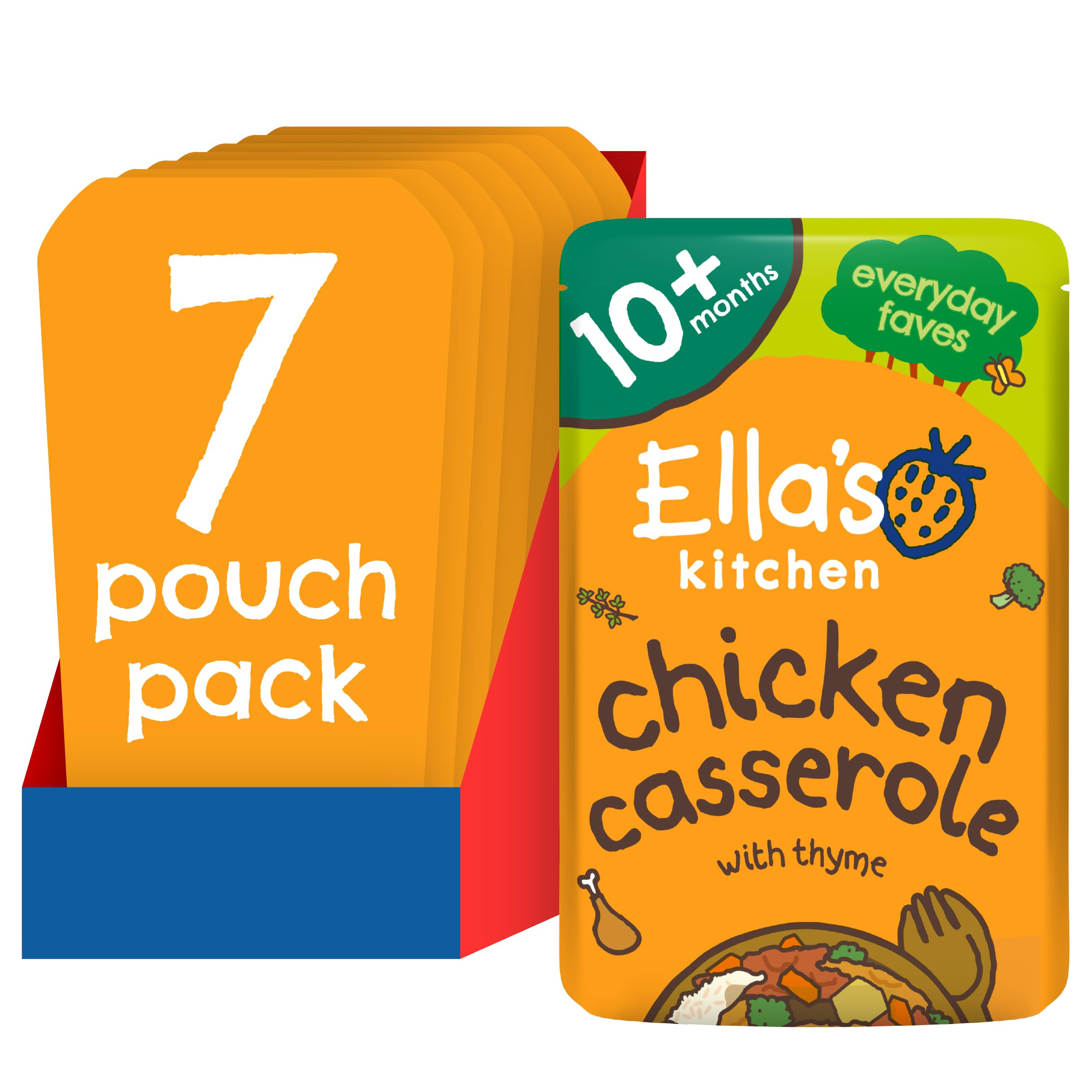 Ella's Kitchen Organic Chicken Casserole Stage 3 for 10+ Months - 190g Pouch