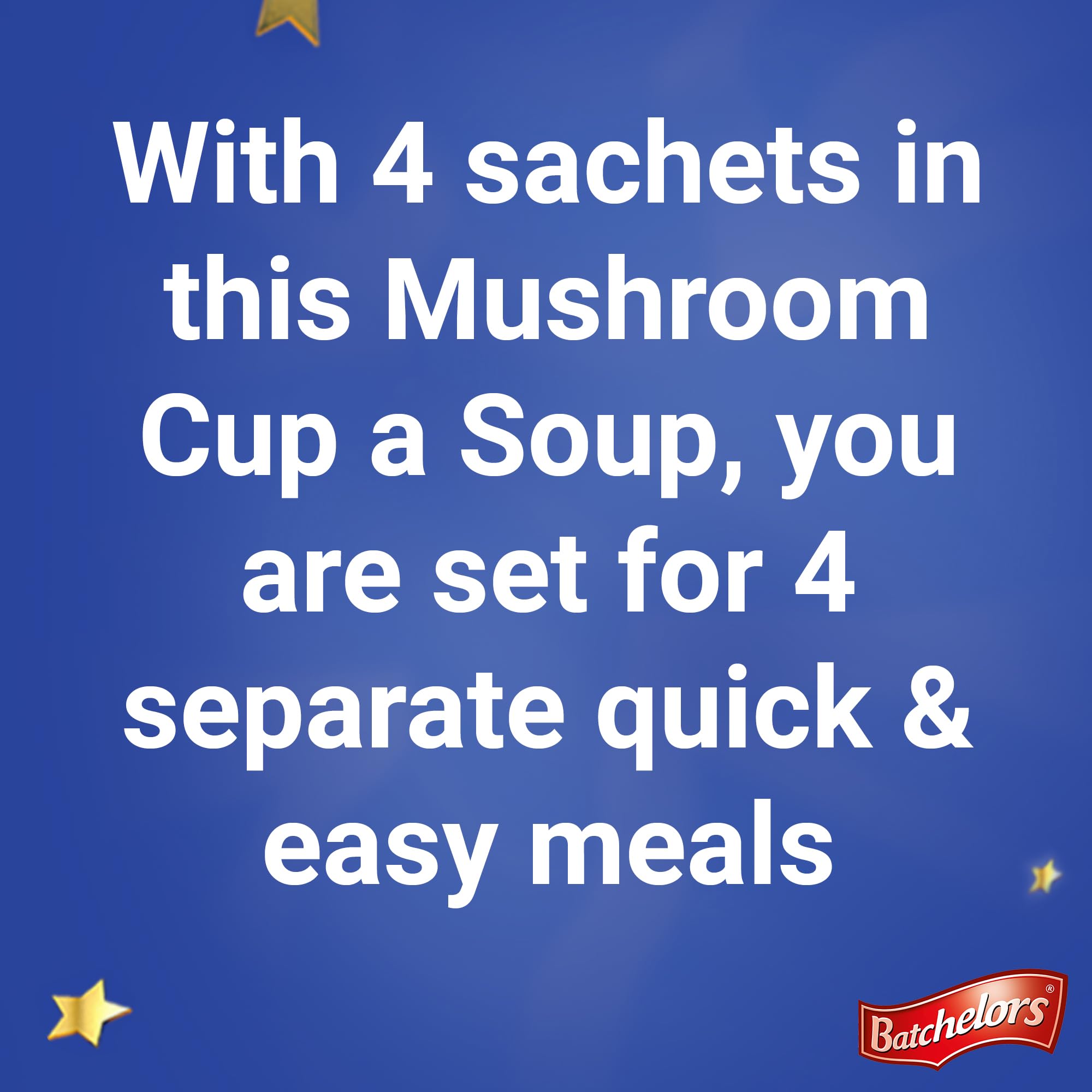 Batchelors Cup a Soup Mushroom Instant Soup Sachets, 4 Sachets, 99 g 4