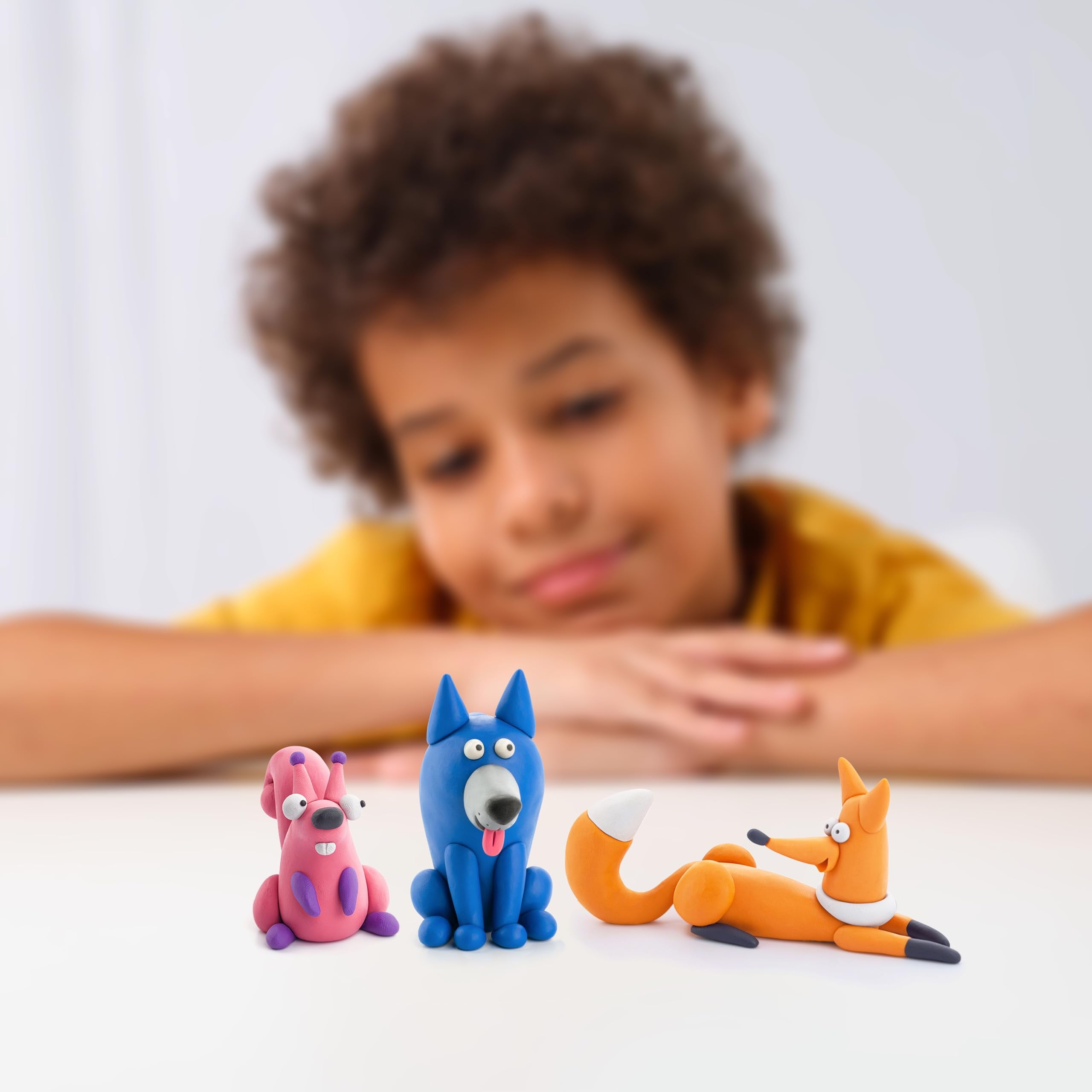 Hey Clay Forest Animals Set - Air Dry Modeling Clay Kit for Kids 15