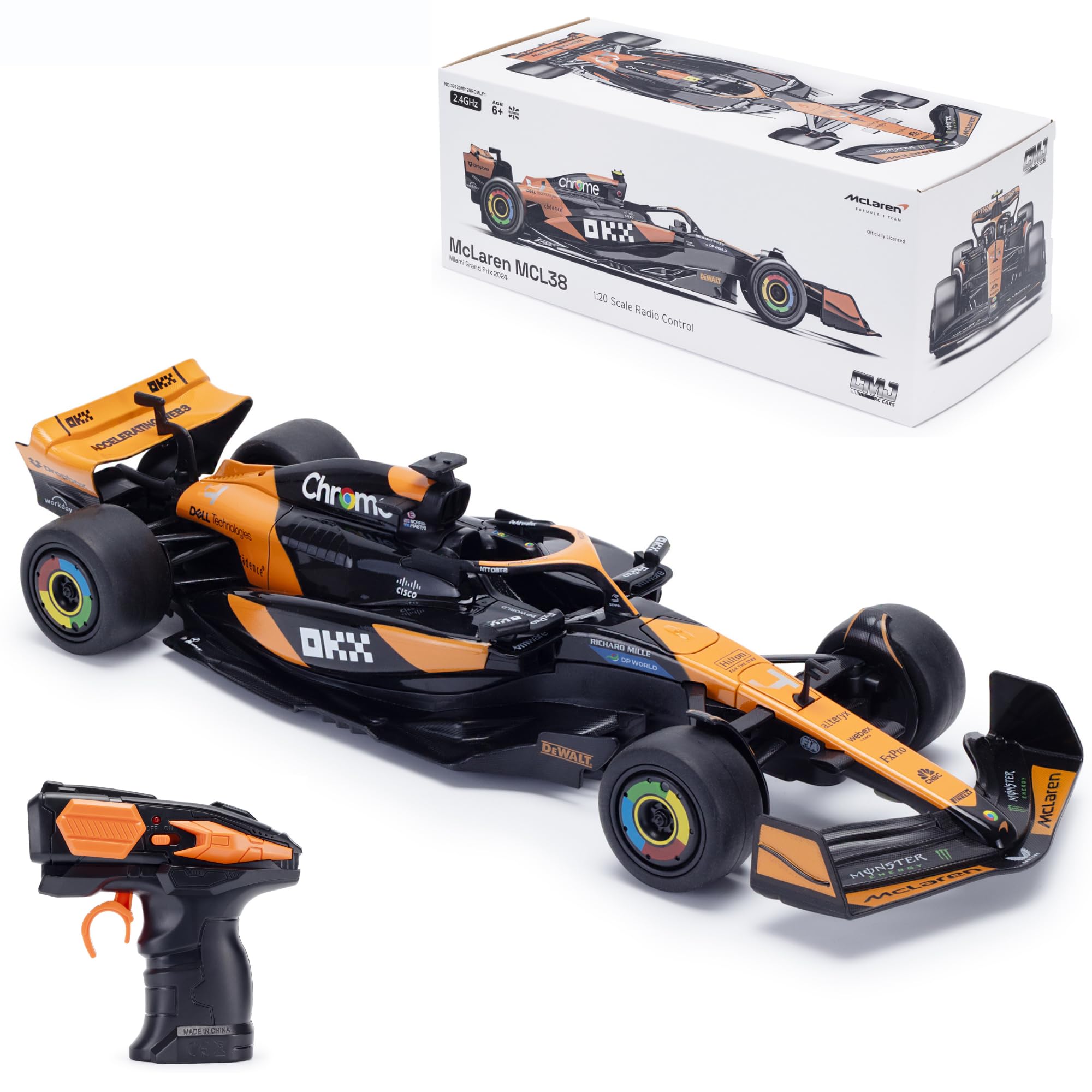 McLaren F1 RC Car MCL38 - 1:20 Scale 2.4GHz Licensed F1 Racing Vehicle