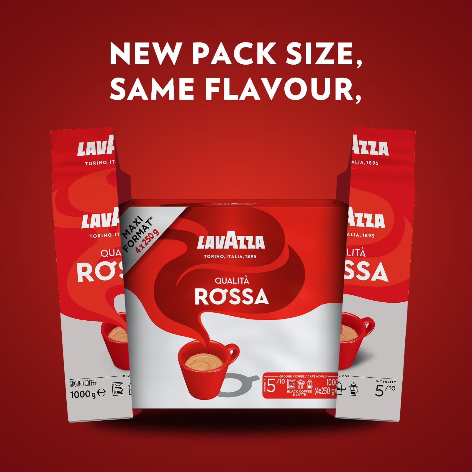 Lavazza Qualità Rossa Ground Coffee - 1 kg, Ideal for Moka Pots, French Press & Filter Machines 4