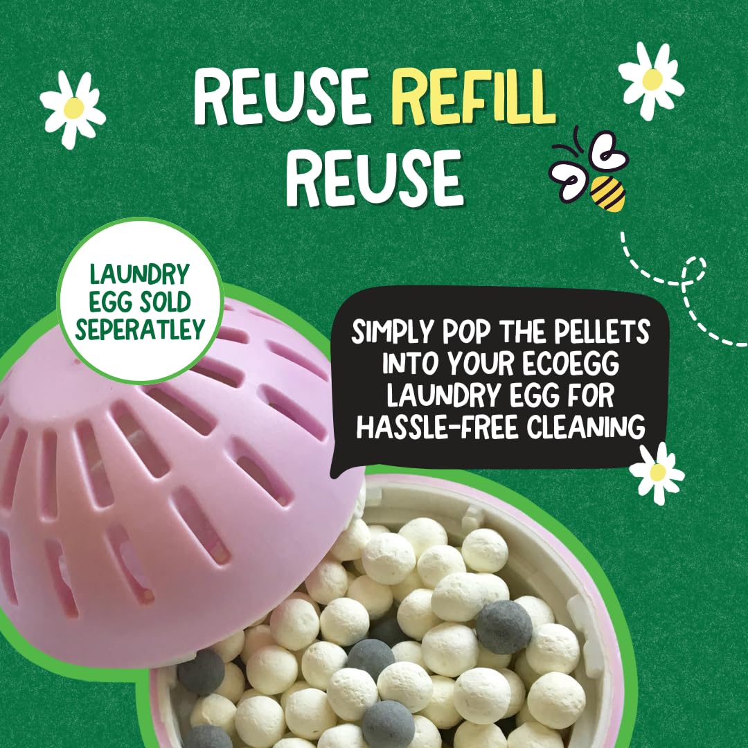 Ecoegg - Laundry Egg Refill Pellets Detergent & Fabric Softener Replacement 8