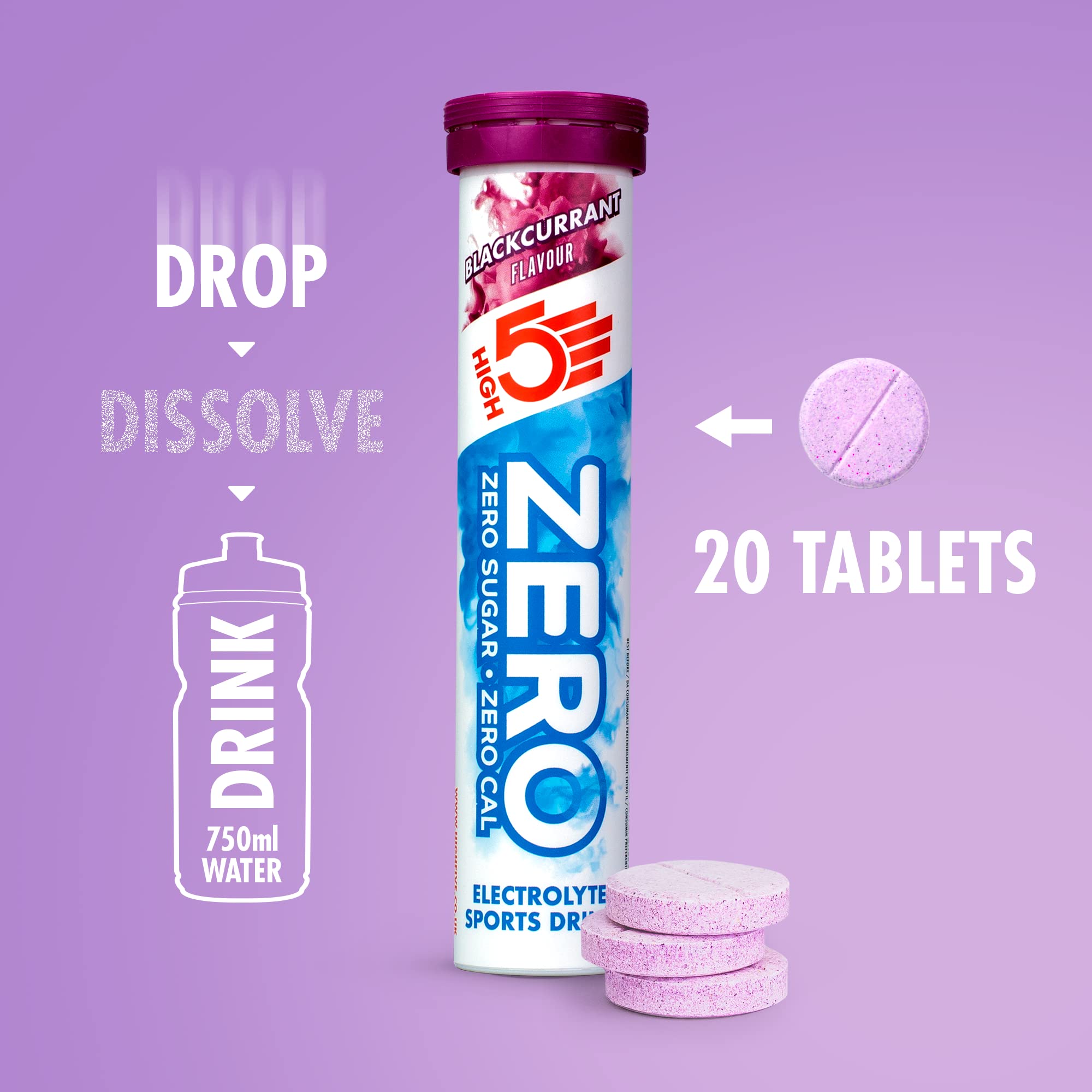 HIGH5 ZERO Electrolyte Tablets | Hydration Tablets Enhanced with Vitamin C (106998016003GBR) 3