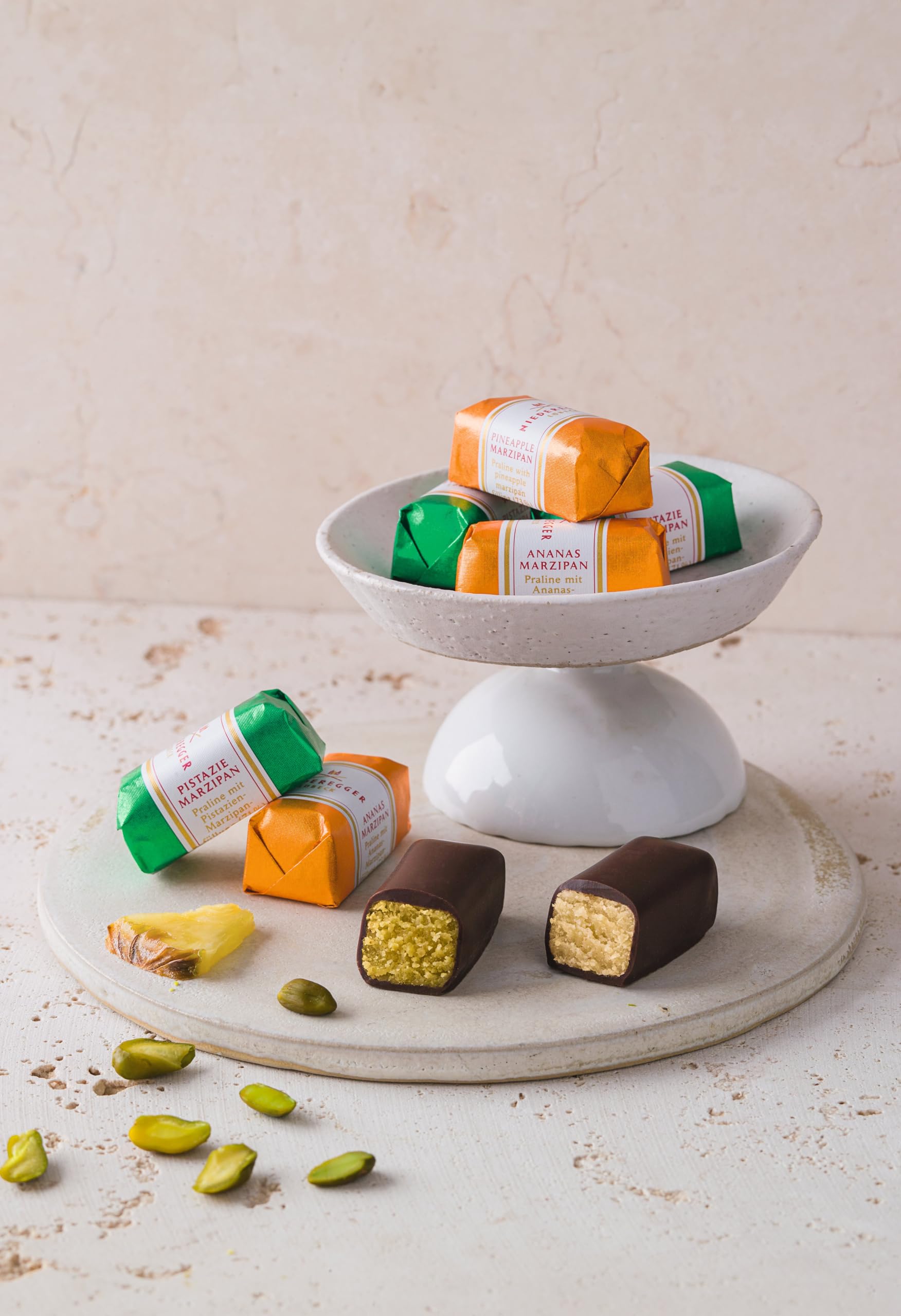 Niederegger Assorted Chocolate Mini Loaves - 24 Pieces, 300g | Marzipan Variety Pack 2