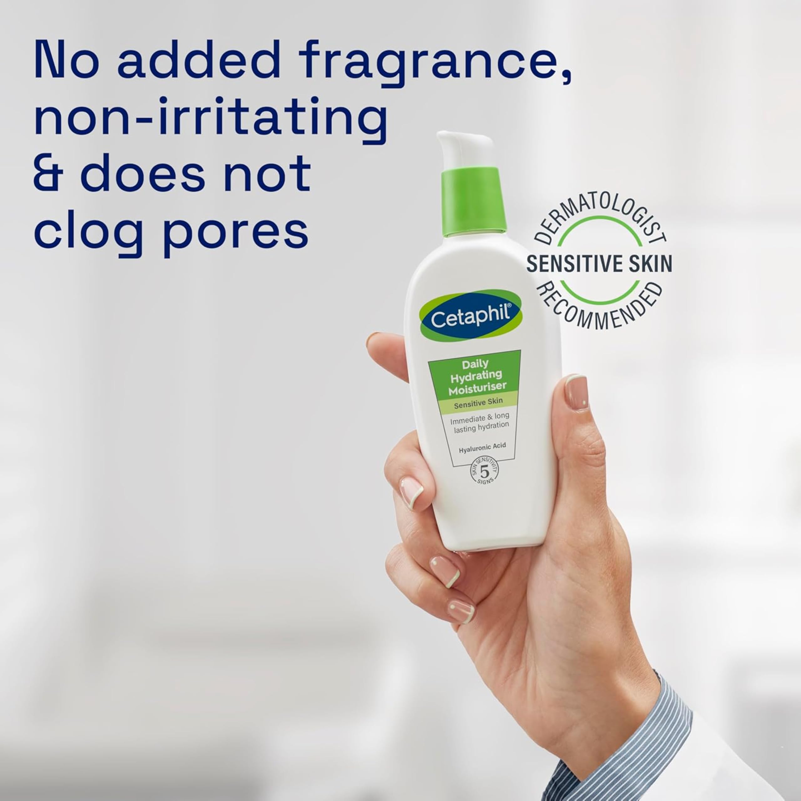 Cetaphil Daily Hydrating Face Moisturiser (88ml) - Lightweight Hyaluronic Acid Moisturizer for Sensitive Skin 3