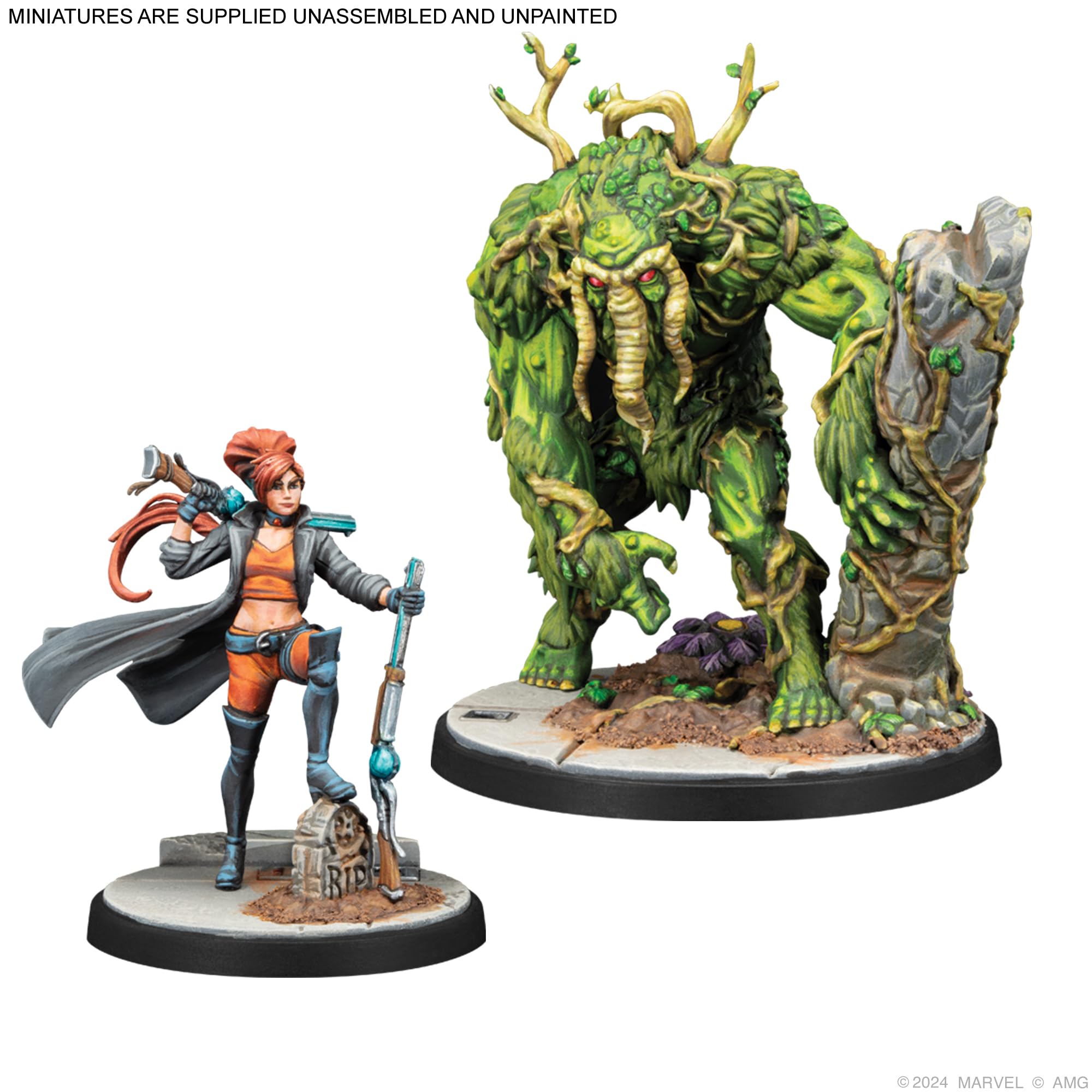 Atomic Mass Games Marvel Crisis Protocol: Elsa Bloodstone & Man-Thing Character Pack