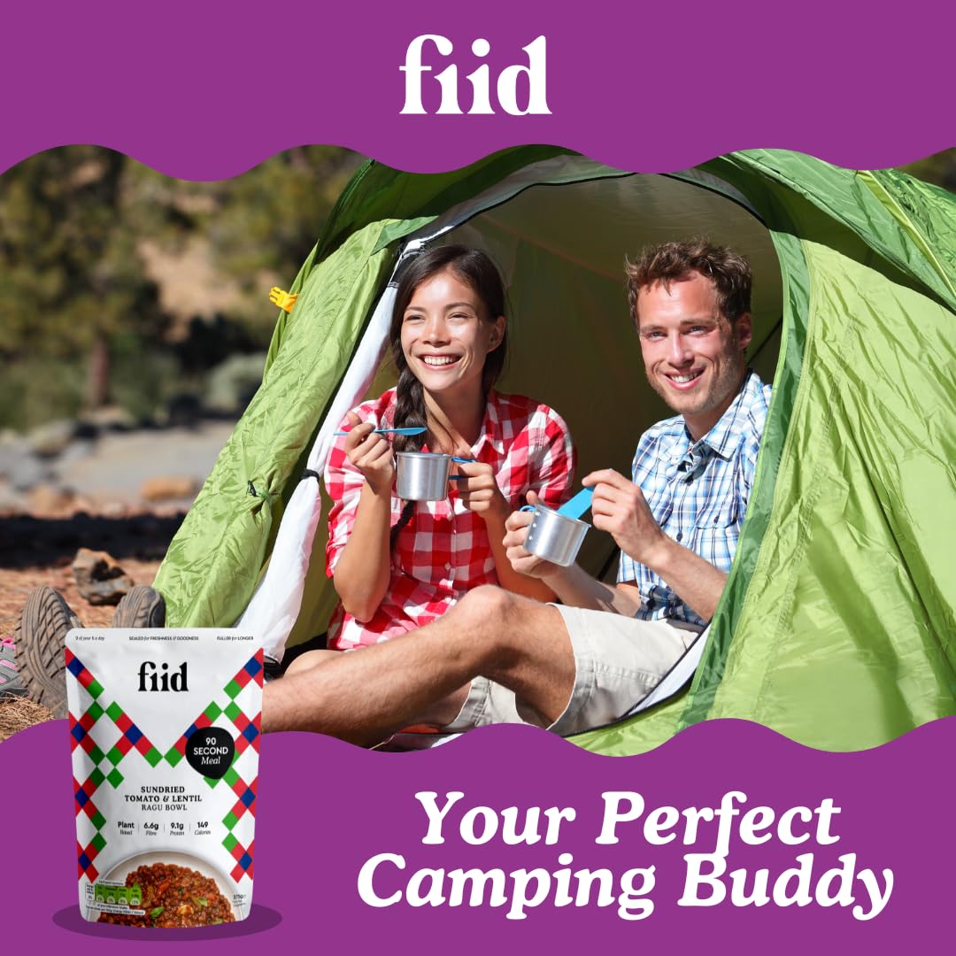 Fiid 100% Natural Vegan Microwave Ready Meals 3-Flavour Multipack 3