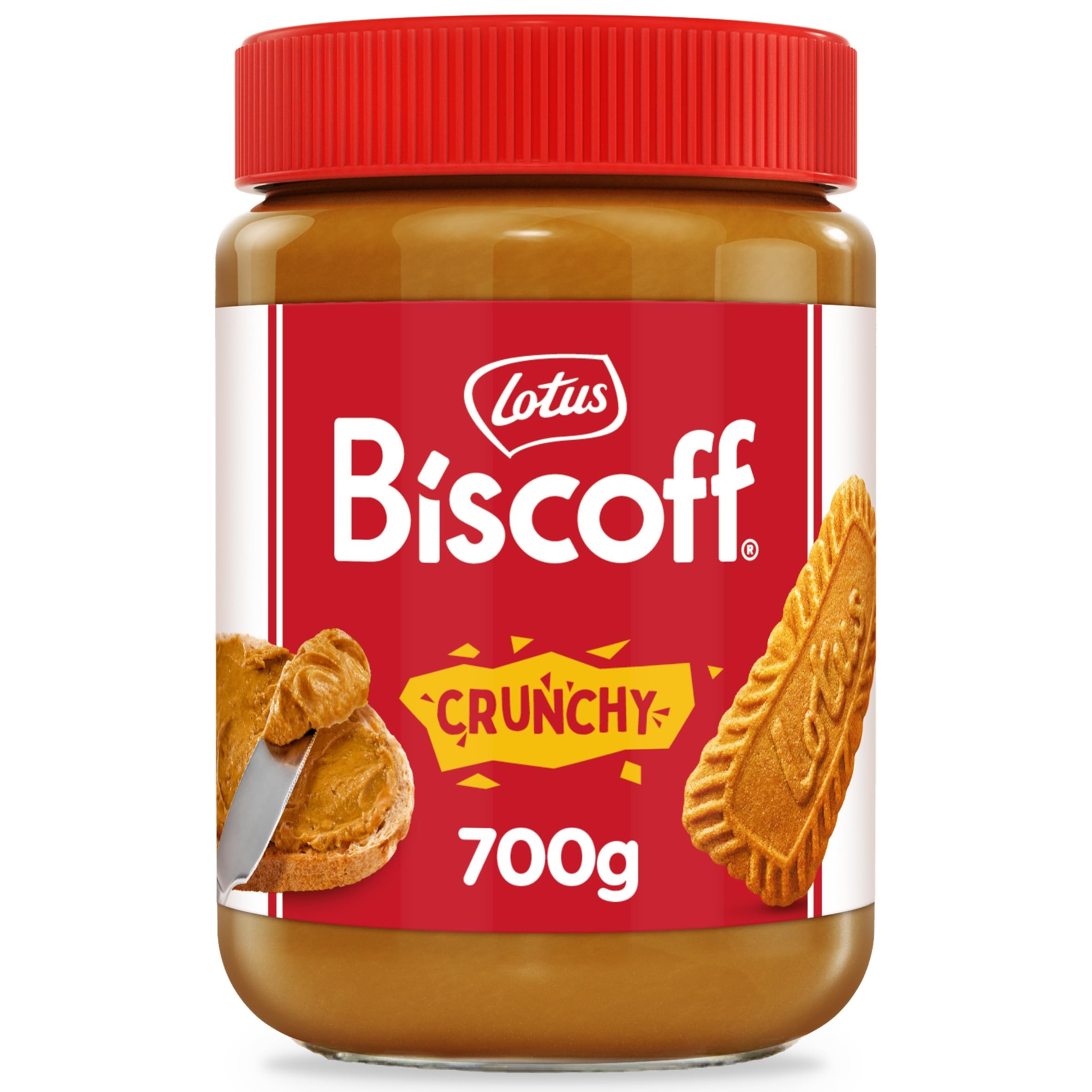 Biscoff - Lotus Biscoff Crunchy Sweet Spread, Caramelised Biscuit Flavour, 700g
