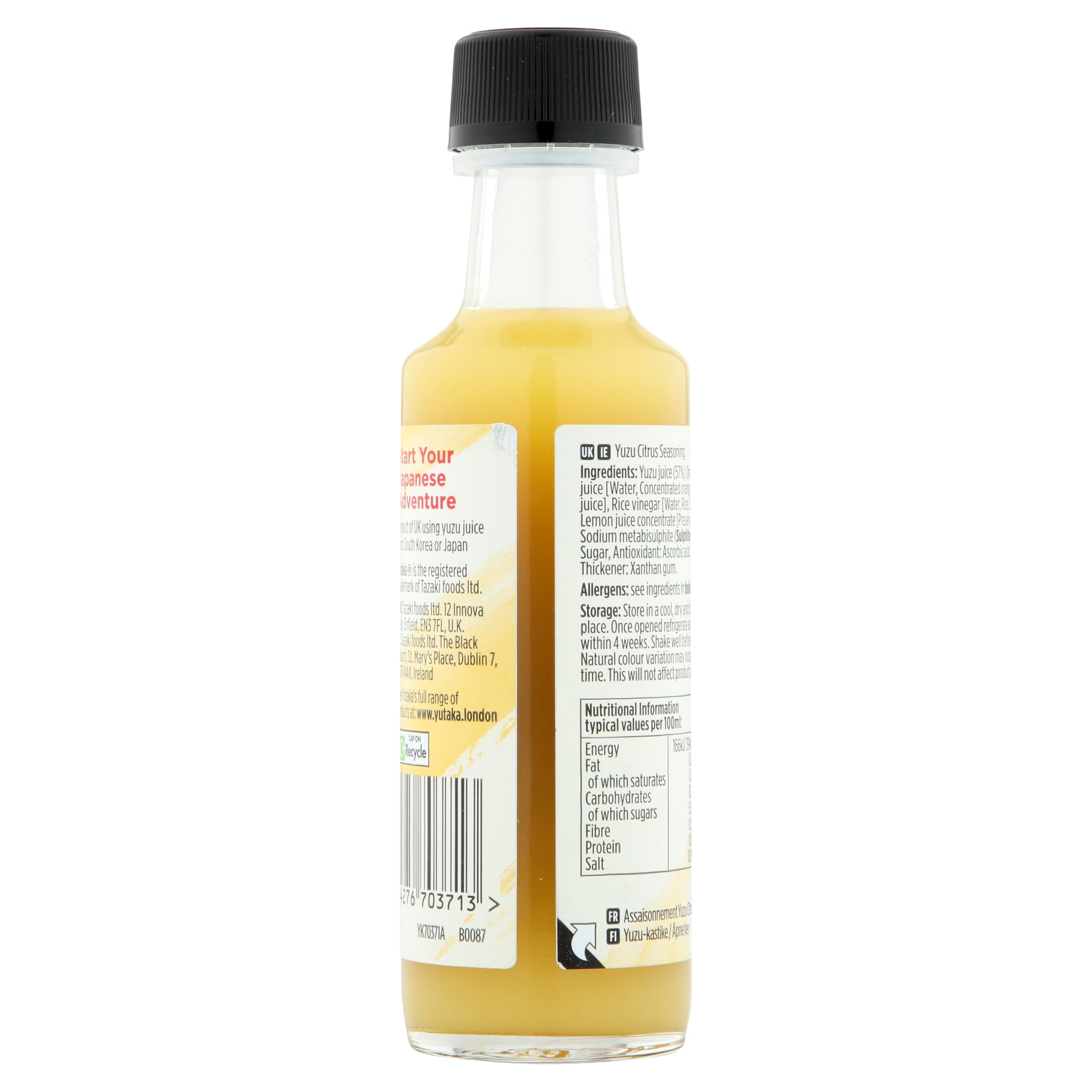 Yutaka Yuzu Seasoning Sauce 100ml - Zesty Japanese Citrus Sauce with Soy & Vinegar 4